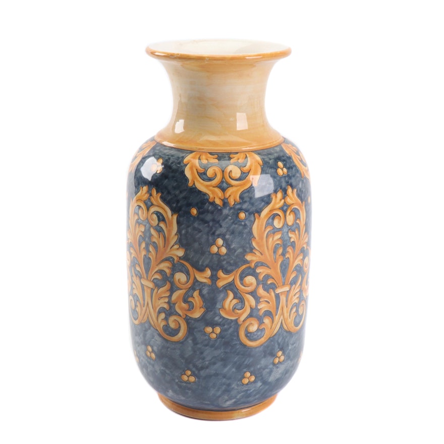 Italian Majolica Vase by Orietta Giammarroni of Le Muse