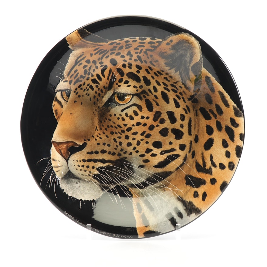 Simone Wright Safari Works Leopard Platter