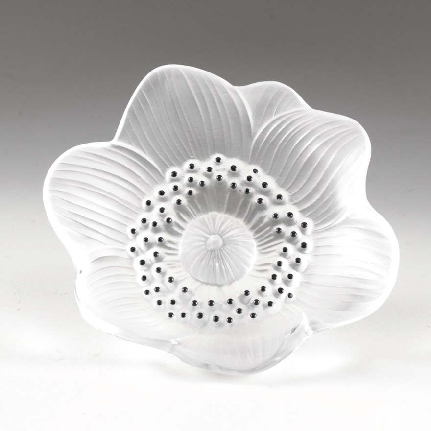 Lalique Crystal Anemonie Flower