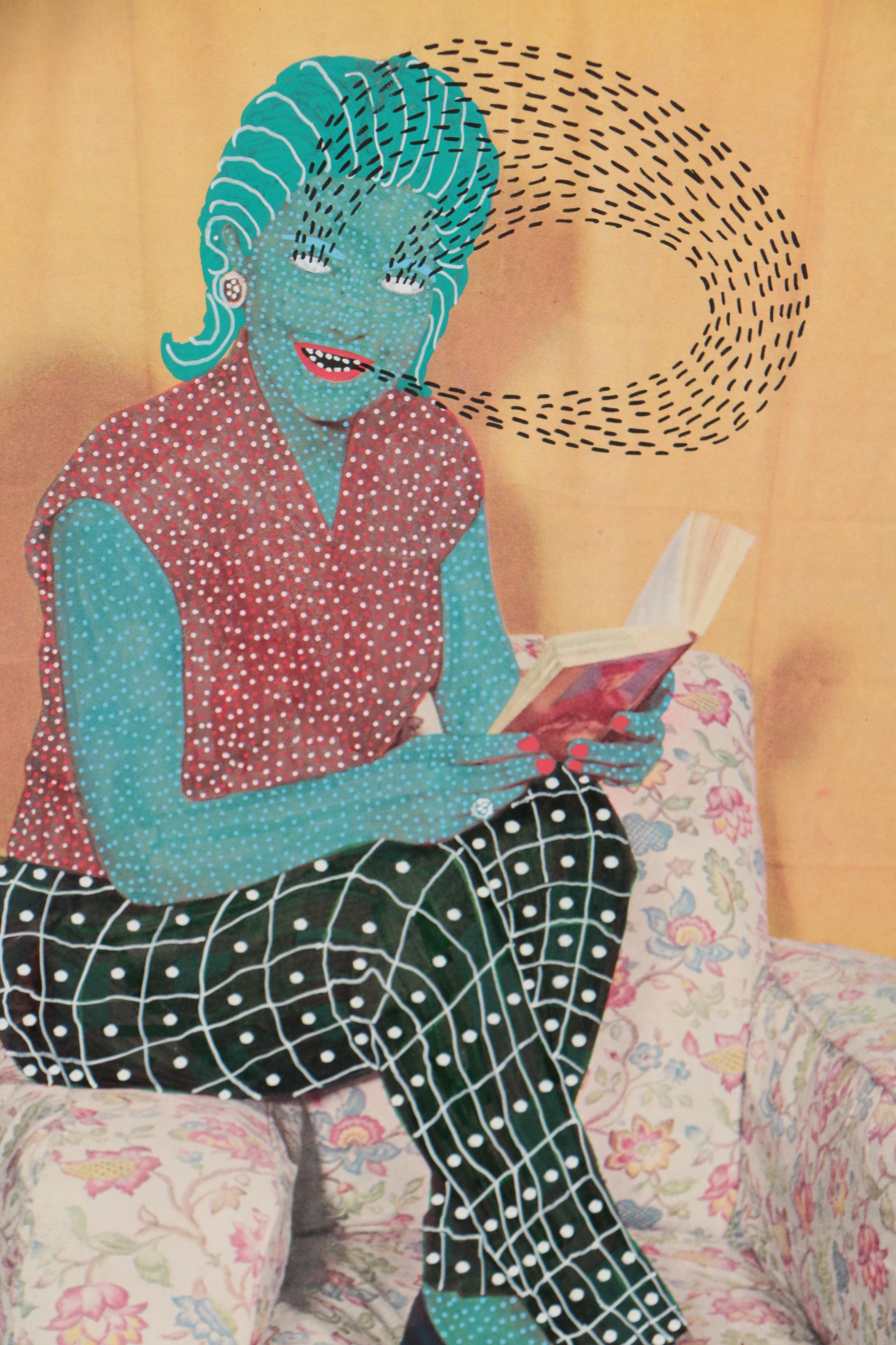 John McKie Gouache Painting on Halftone Collotype