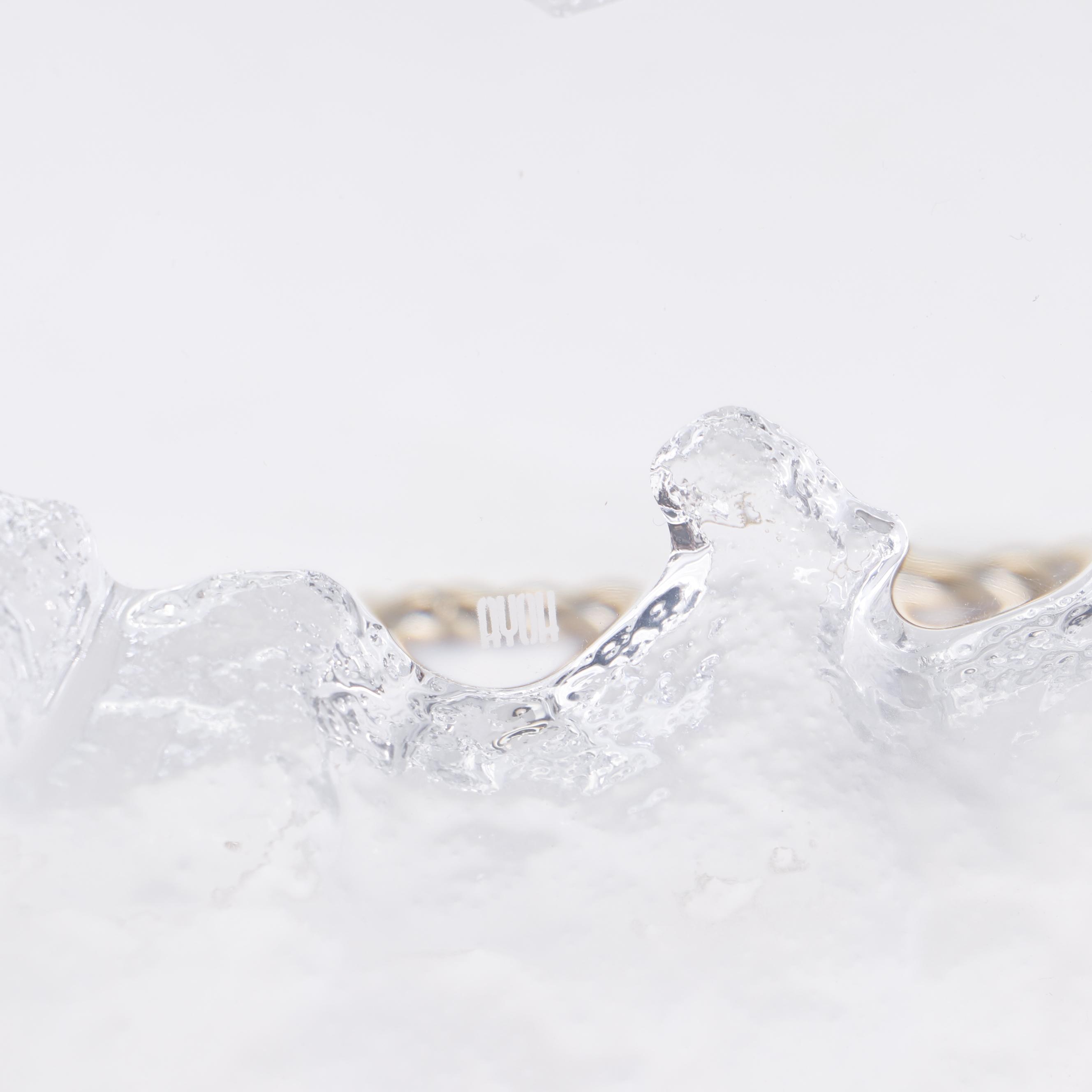 Hoya "Snowflake" Crystal Bowl and Bernardaud Porcelain Votive Holder