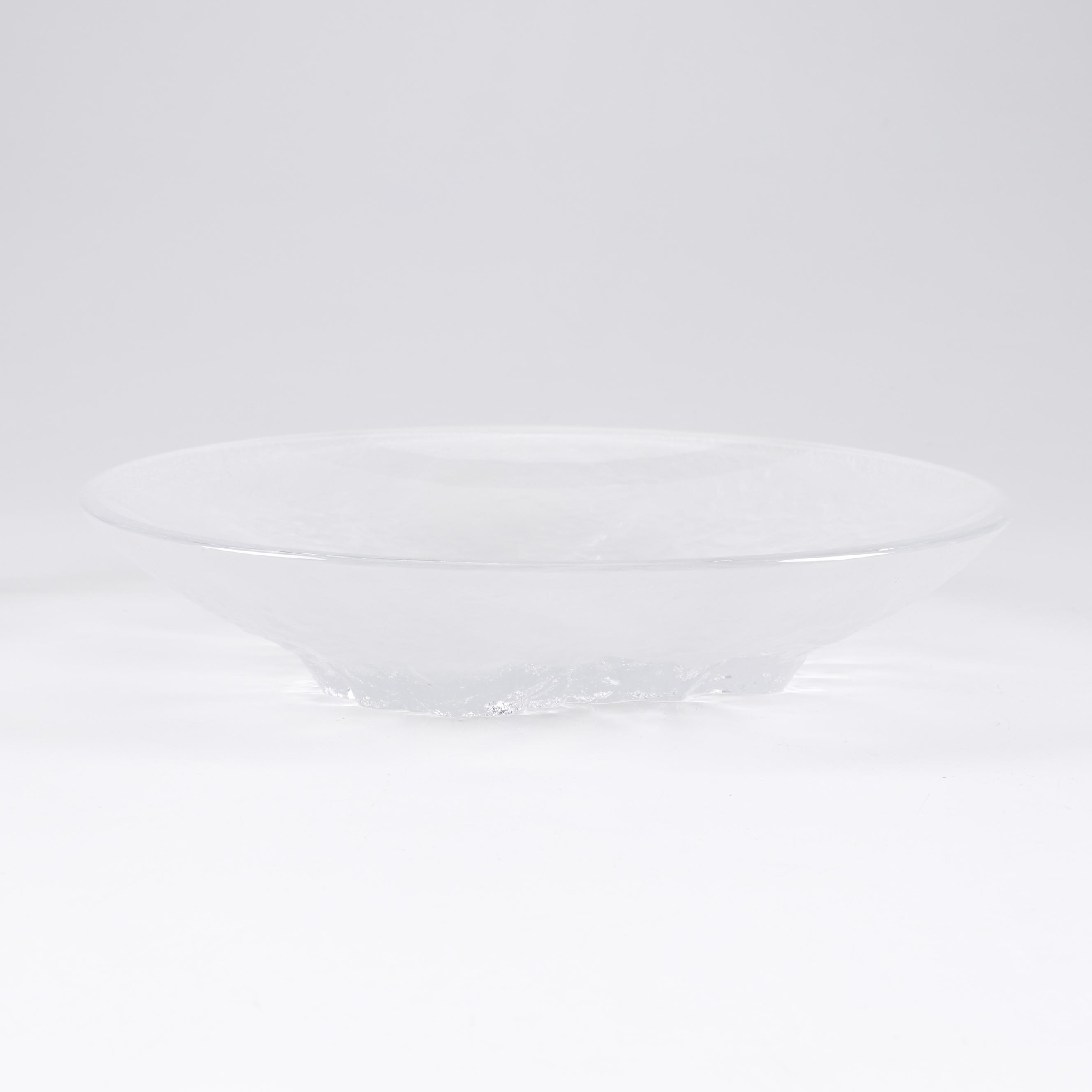 Hoya "Snowflake" Crystal Bowl and Bernardaud Porcelain Votive Holder