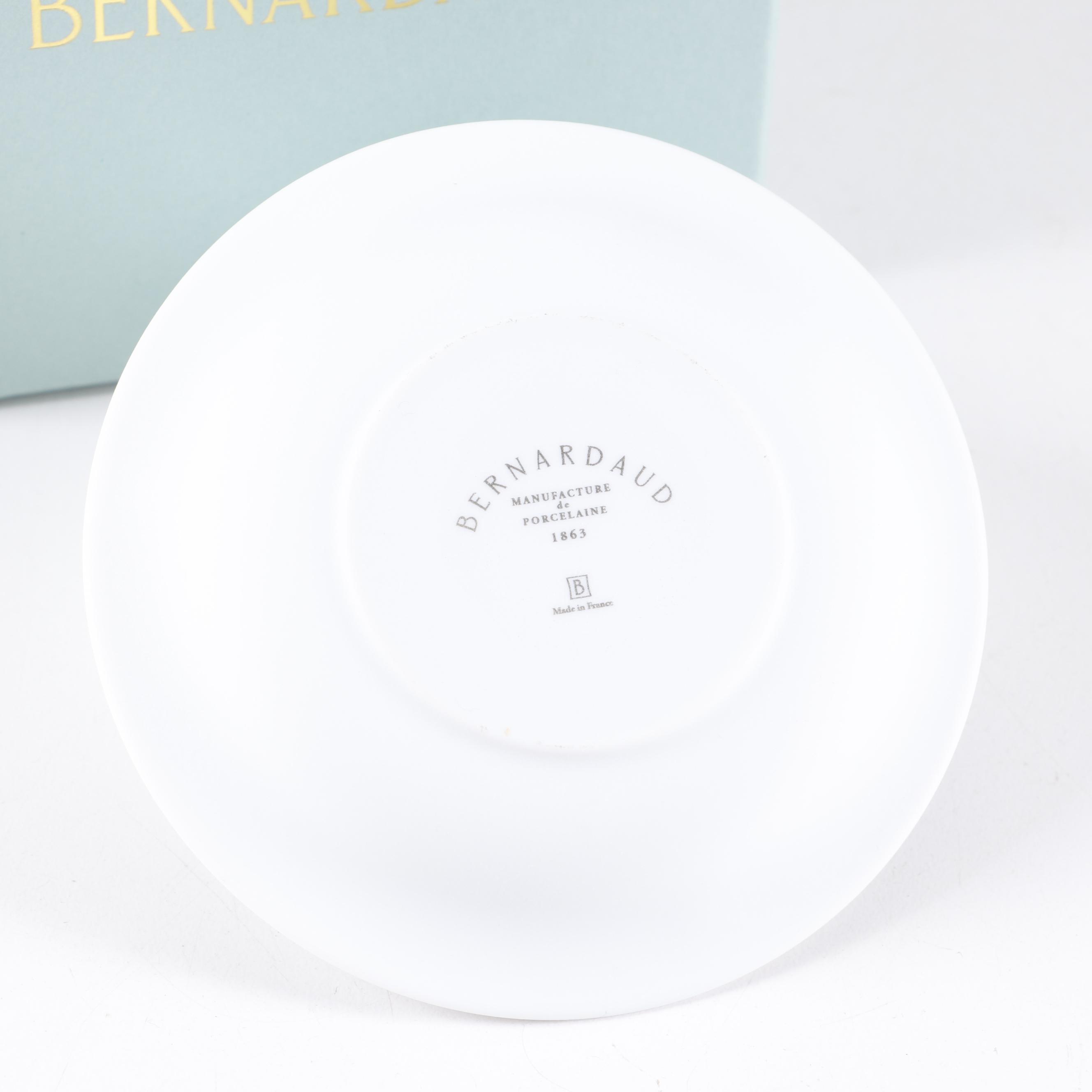 Hoya "Snowflake" Crystal Bowl and Bernardaud Porcelain Votive Holder