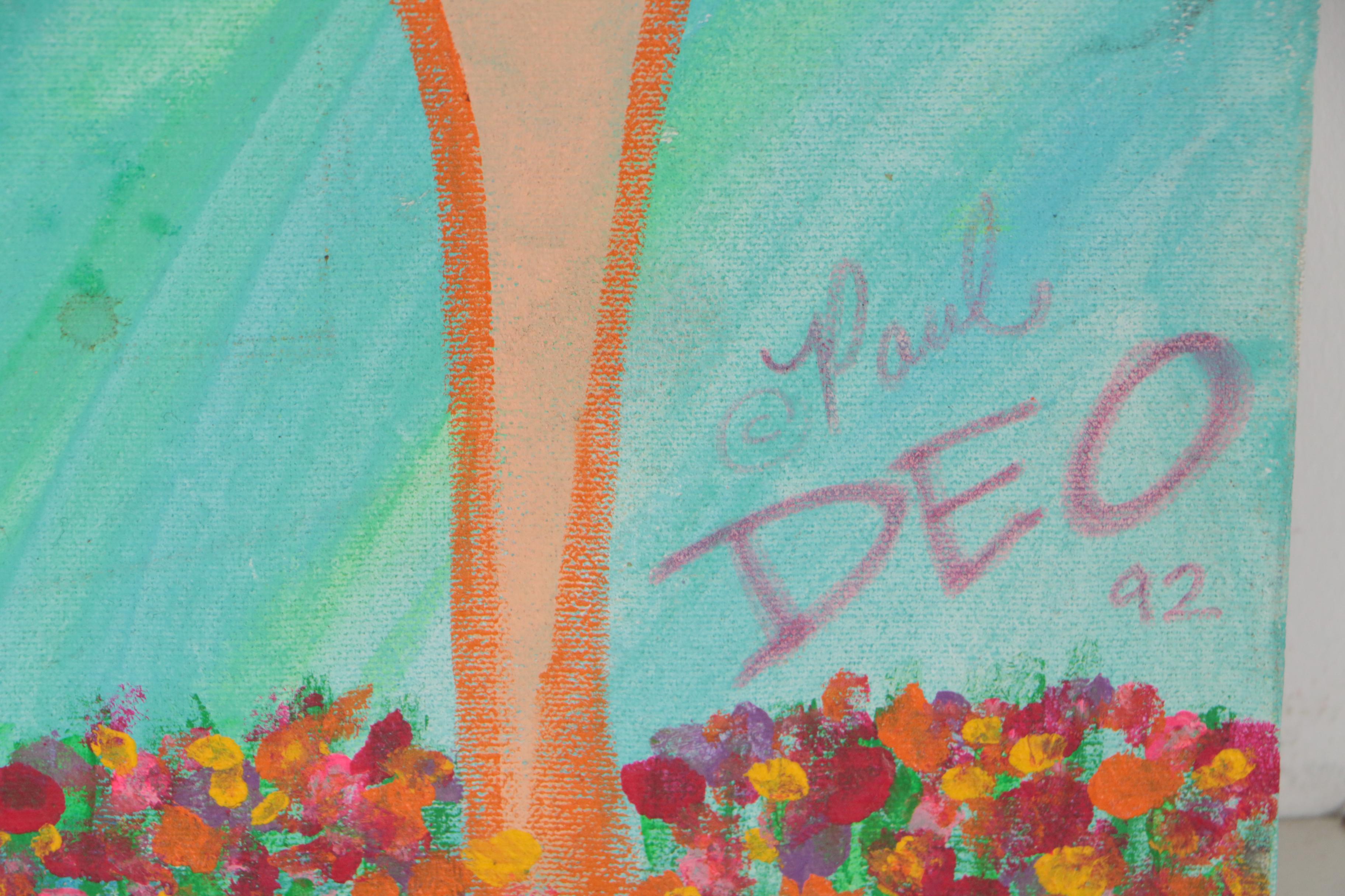 Paul Deo Acrylic Painting, 1992