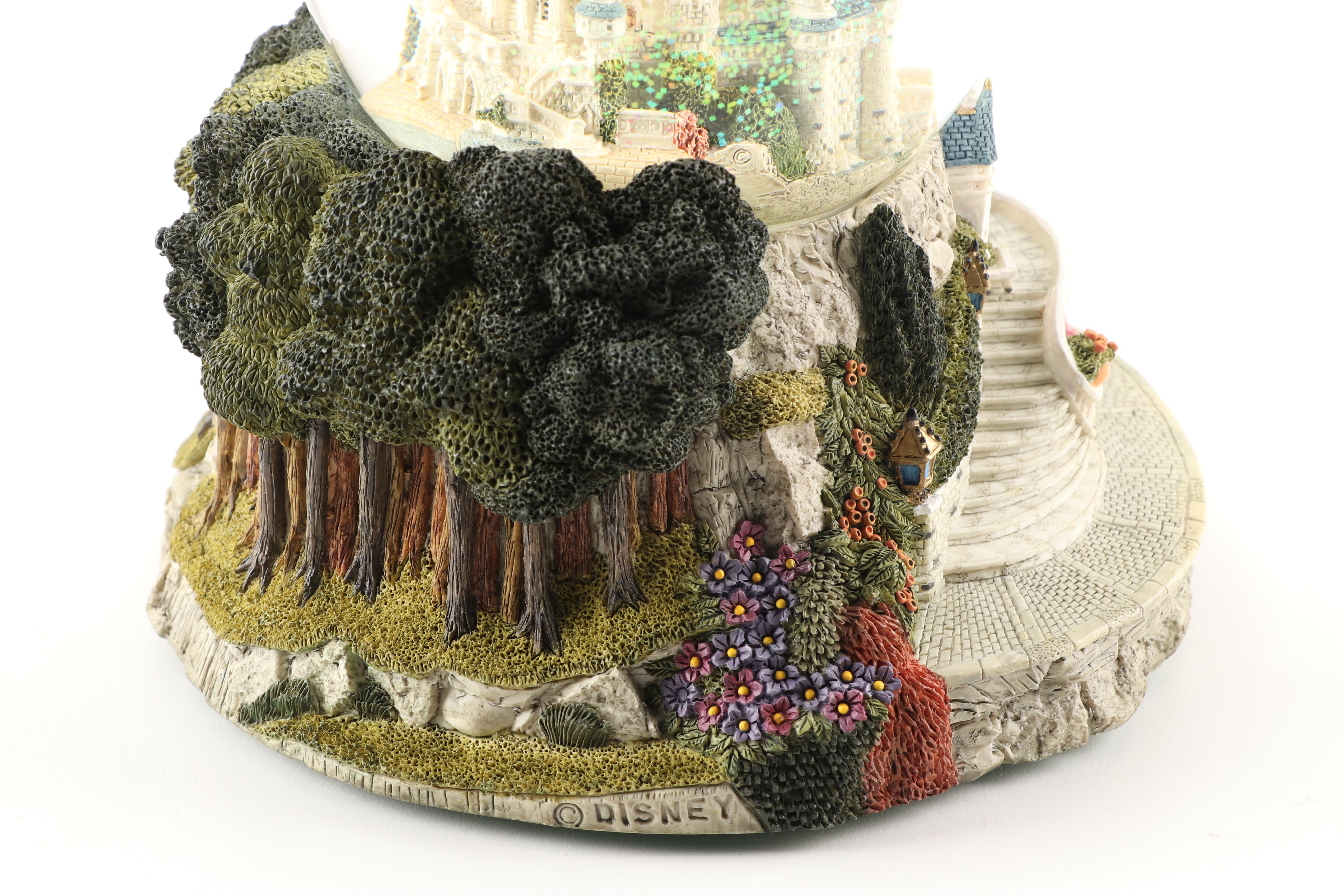 Walt Disney's Cinderella Castle Snow Globe "So This is Love" Music Box