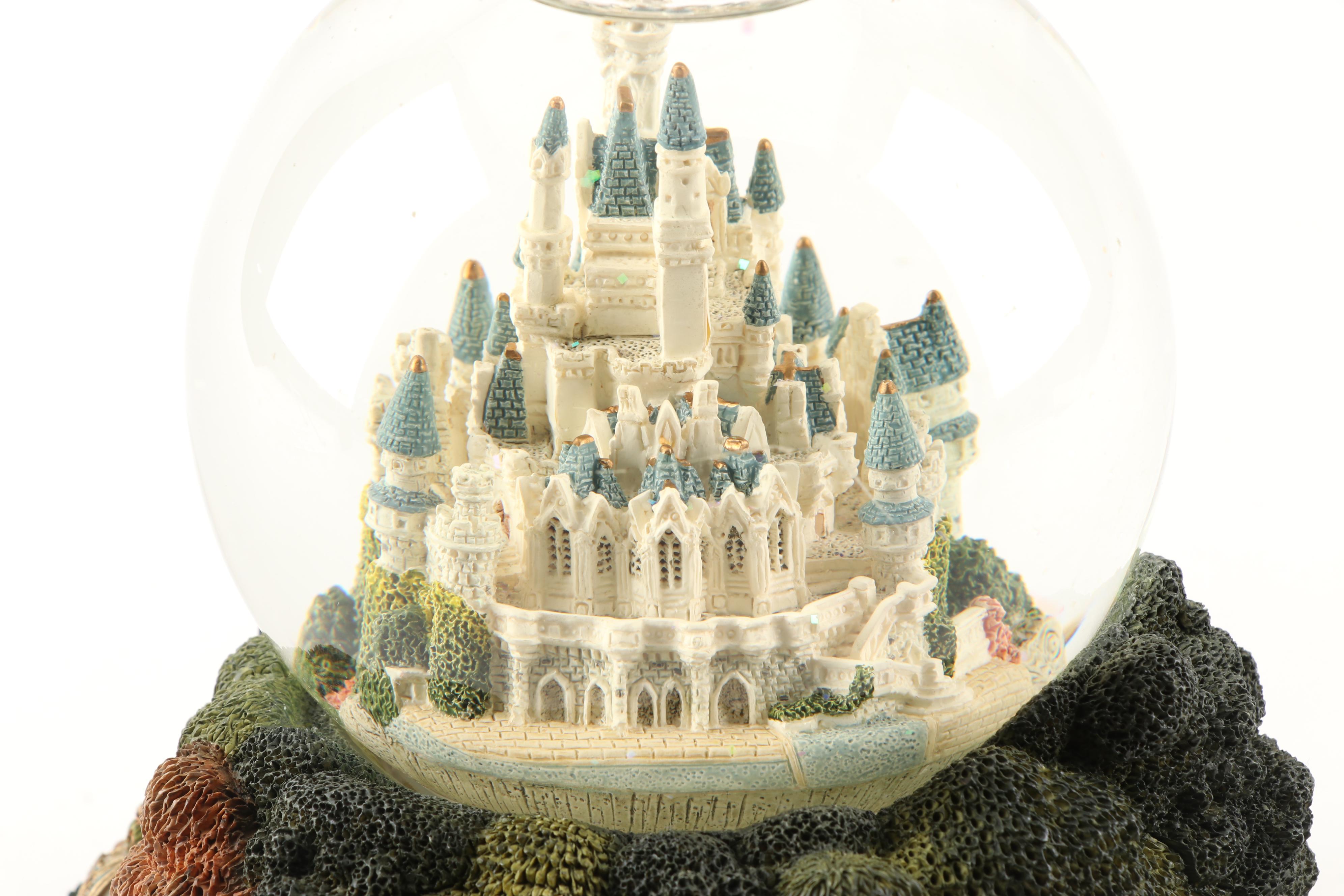 Walt Disney's Cinderella Castle Snow Globe "So This is Love" Music Box