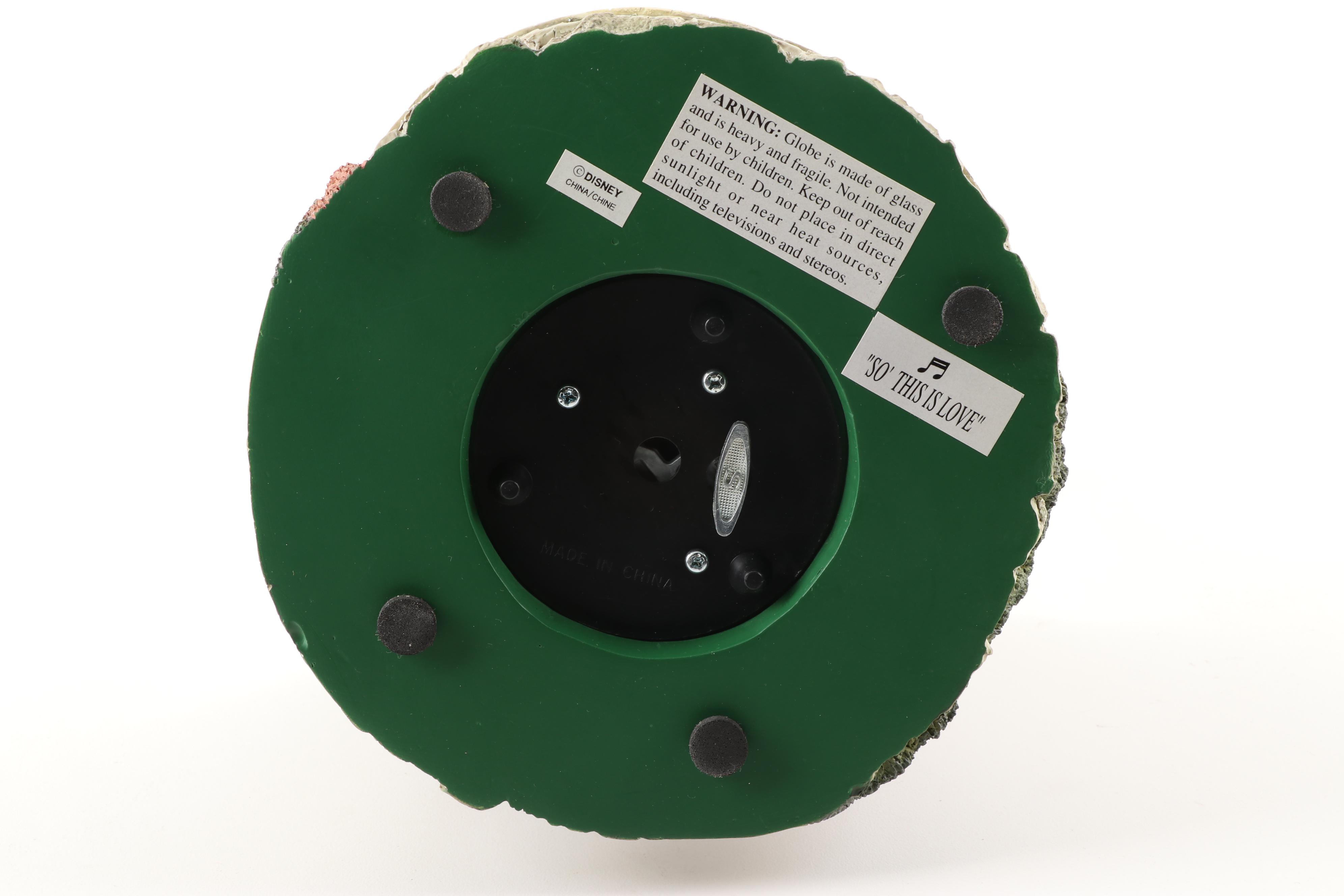 Walt Disney's Cinderella Castle Snow Globe "So This is Love" Music Box