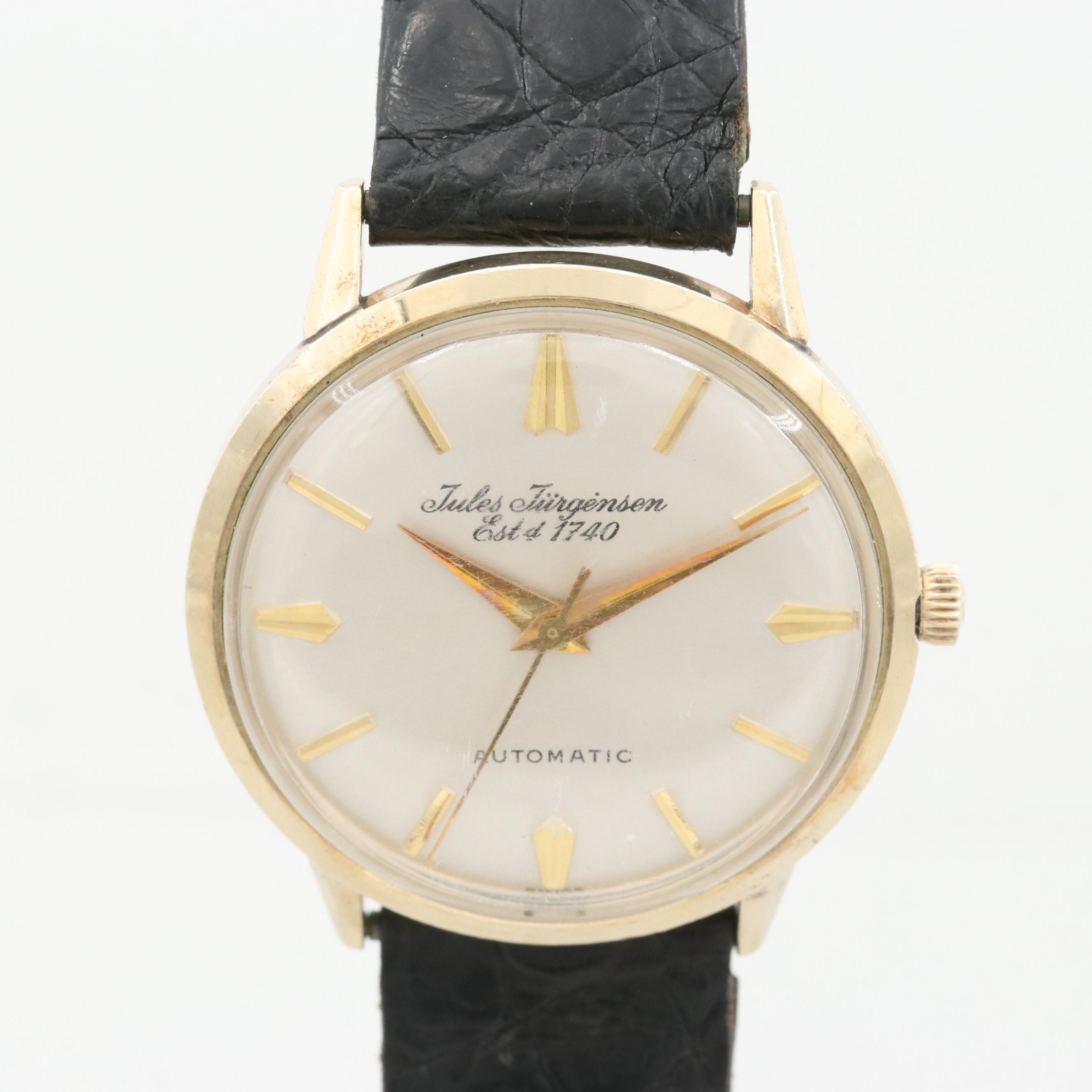 Vintage Jules Jurgensen 10K Gold Filled Automatic Watch