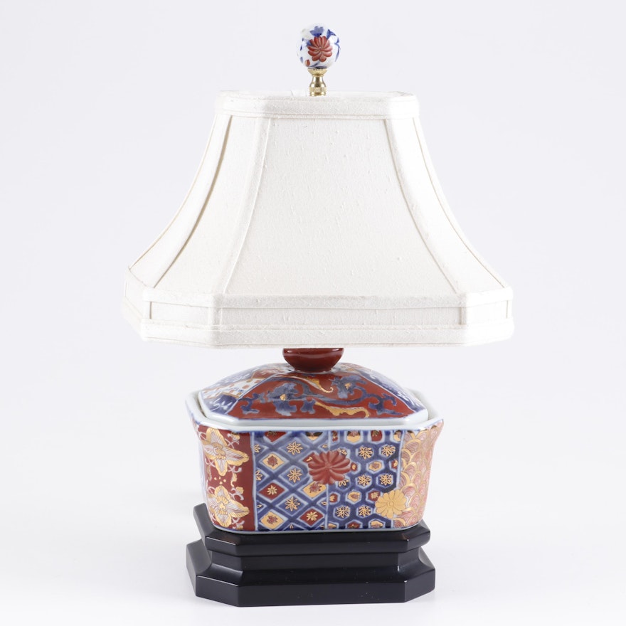 Japanese Imari Ceramic Table Lamp