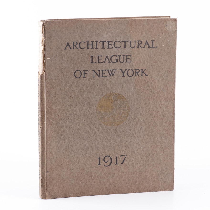 1917 "Architectural League of New York" Dual Yearbook Catalogue