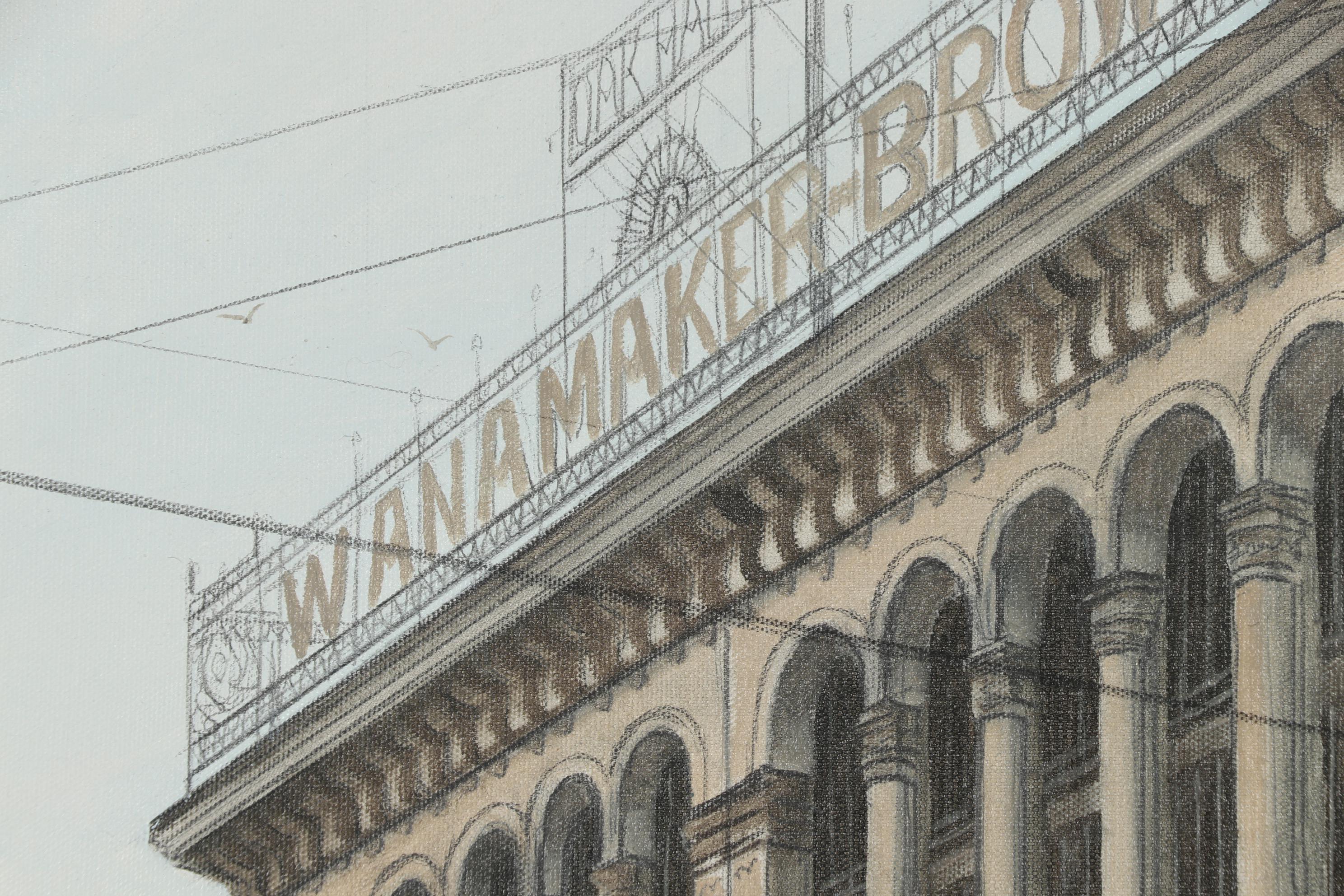 Paul MacWilliams Oil Painting of Market Street in Philadelphia