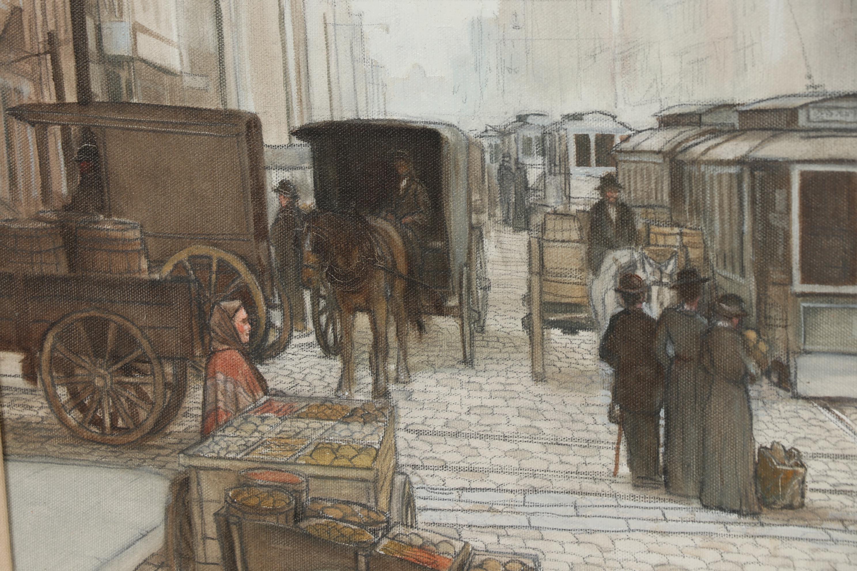 Paul MacWilliams Oil Painting of Market Street in Philadelphia