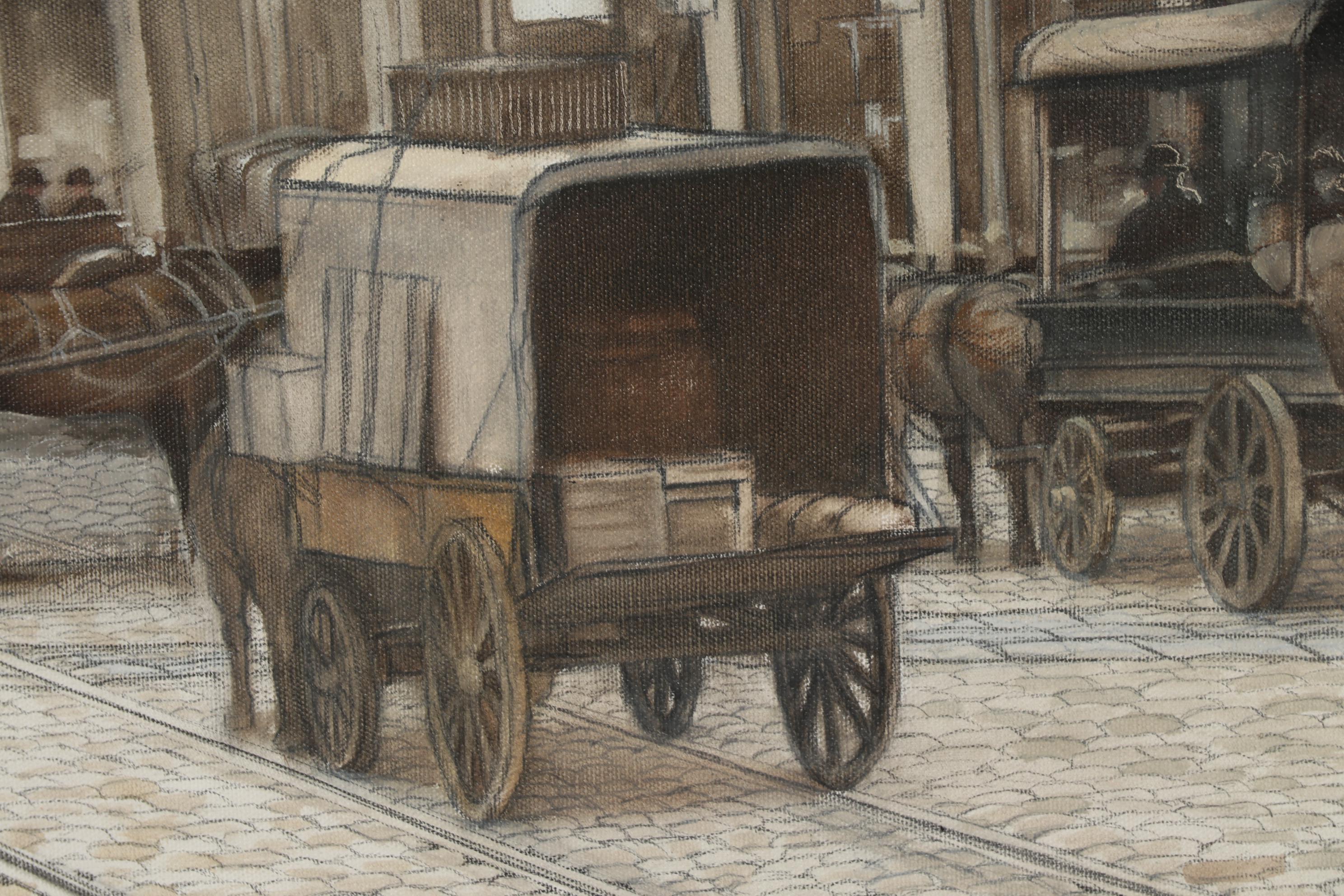 Paul MacWilliams Oil Painting of Market Street in Philadelphia