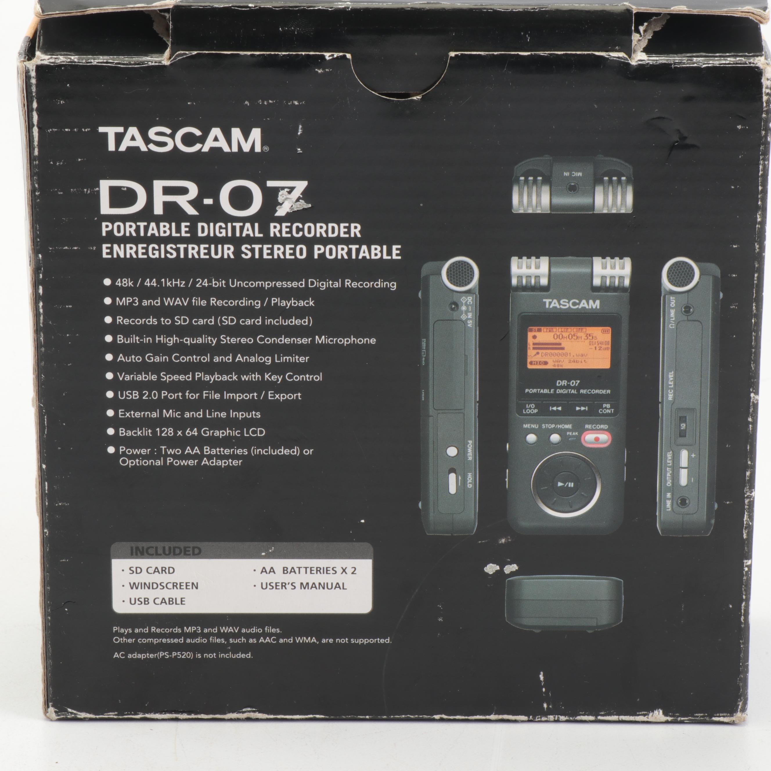 Tascam DR-07 Portable Digital Recorder