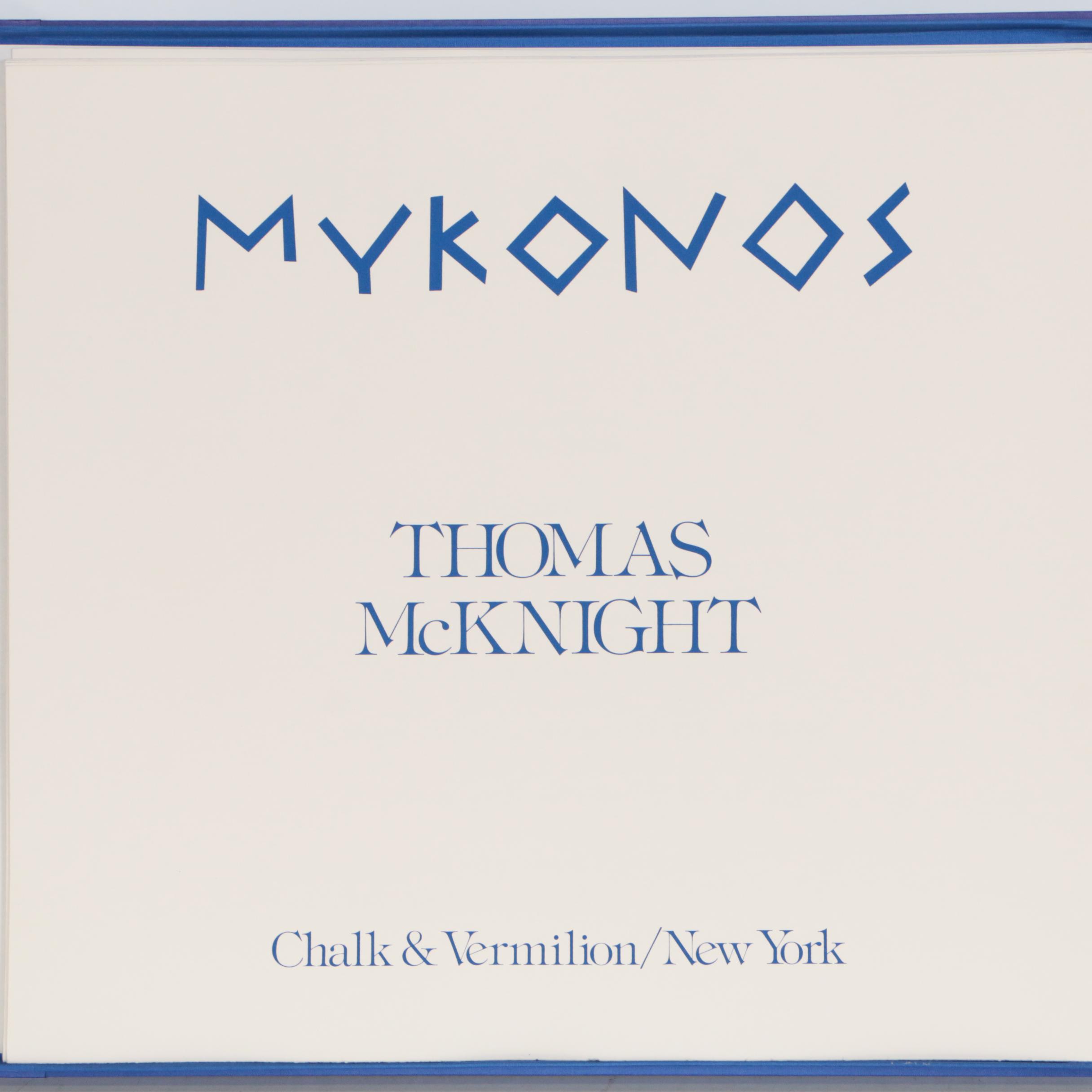 Thomas McKnight Serigraph Portfolio "Mykonos"