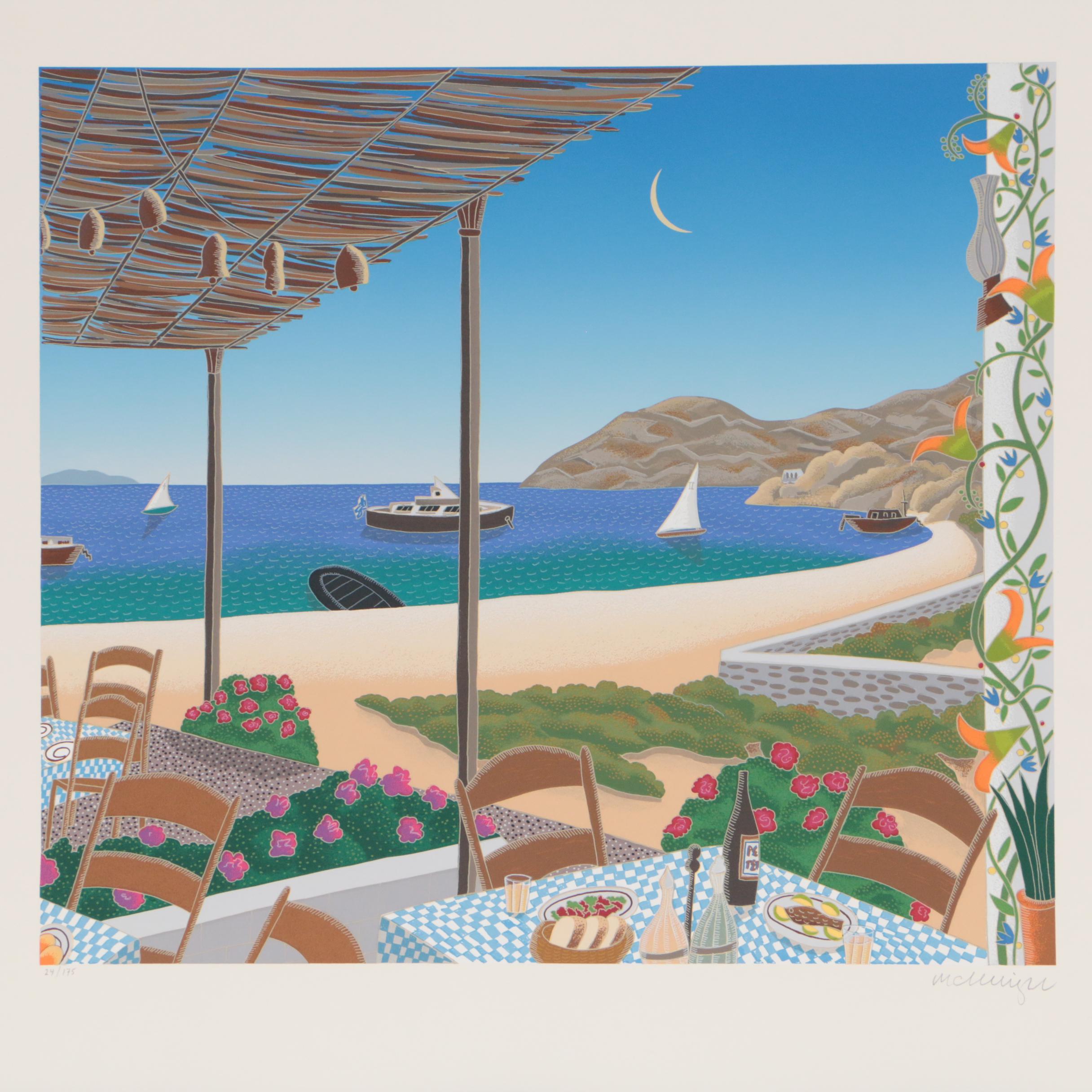 Thomas McKnight Serigraph Portfolio "Mykonos"