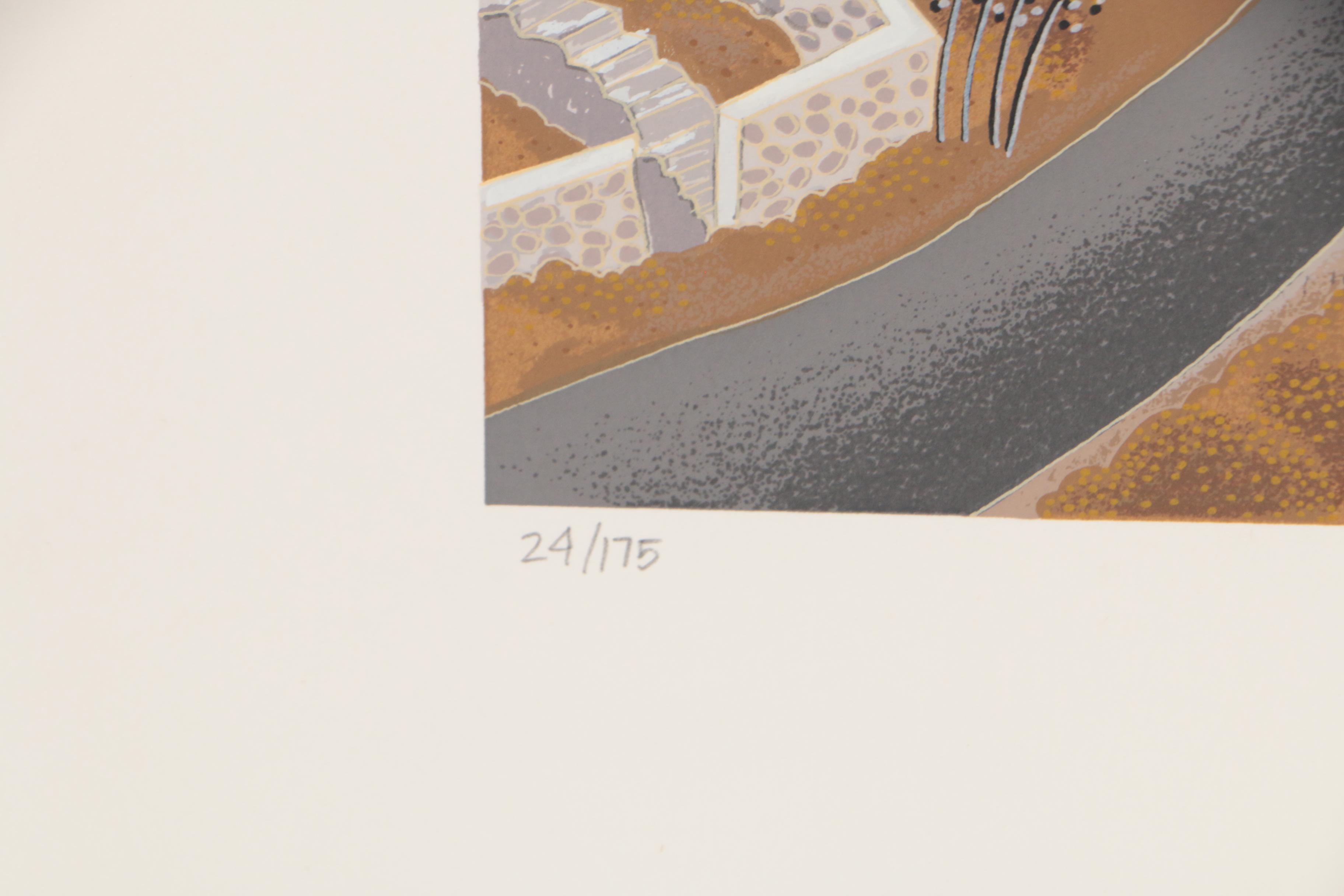 Thomas McKnight Serigraph Portfolio "Mykonos"