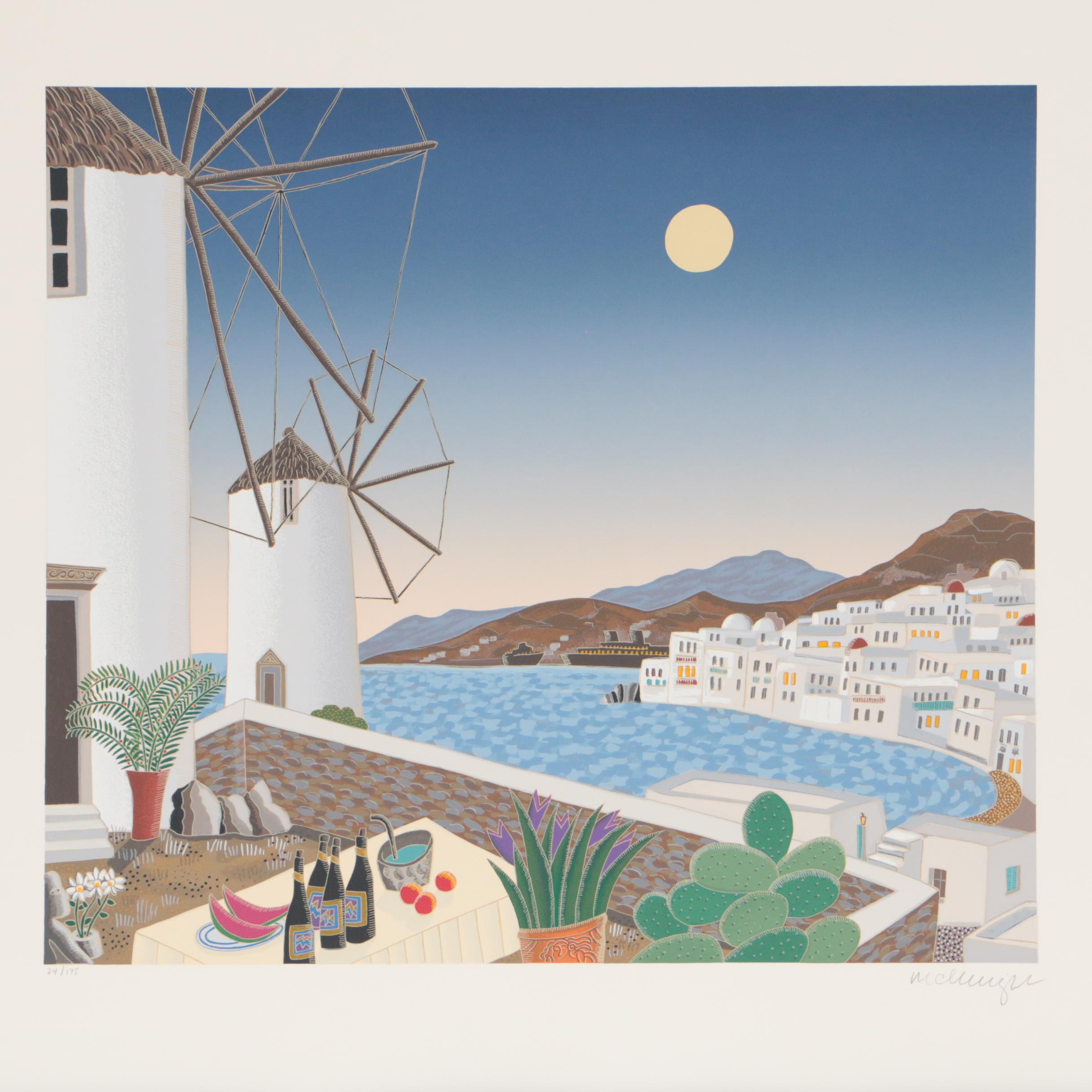 Thomas McKnight Serigraph Portfolio "Mykonos"