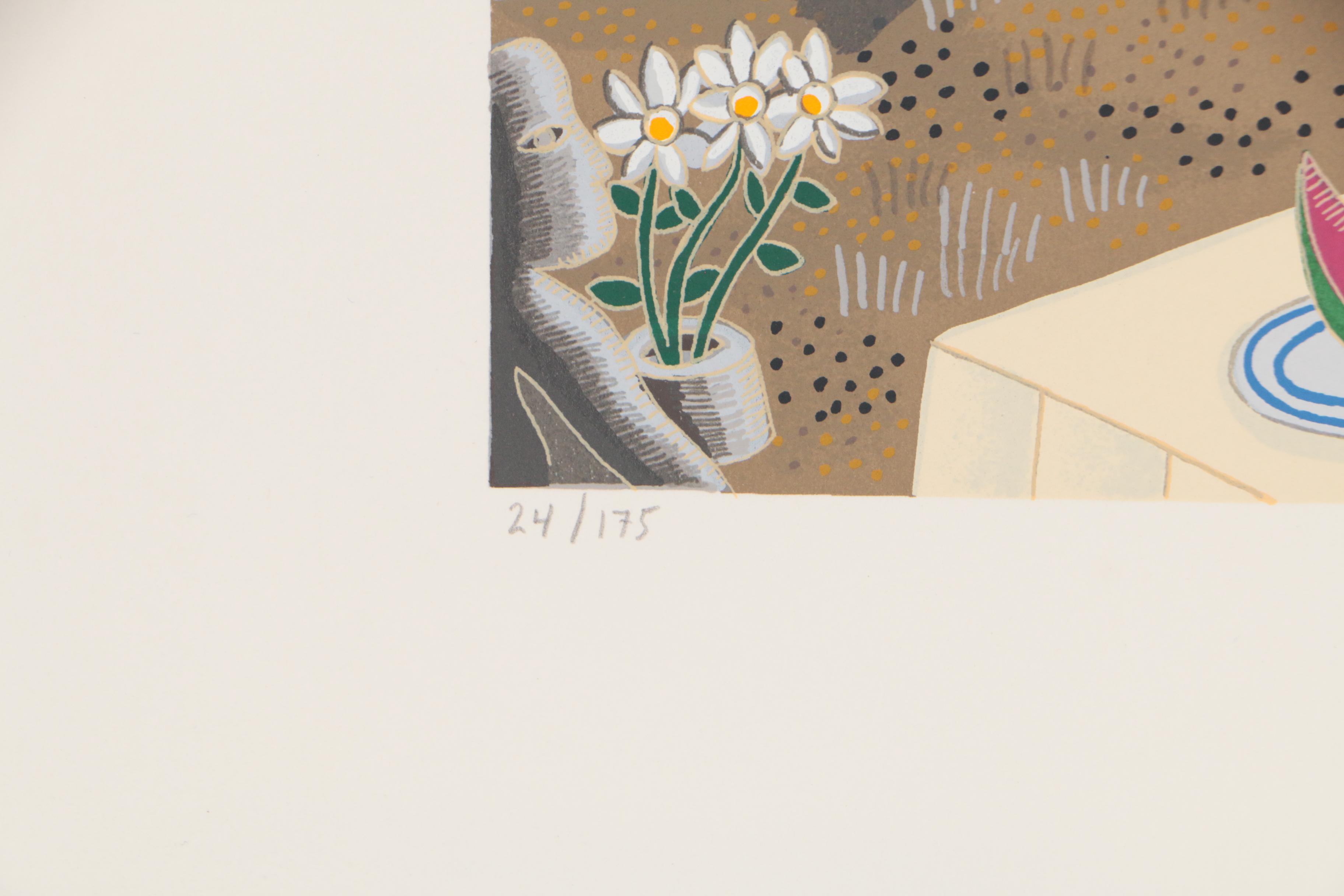 Thomas McKnight Serigraph Portfolio "Mykonos"