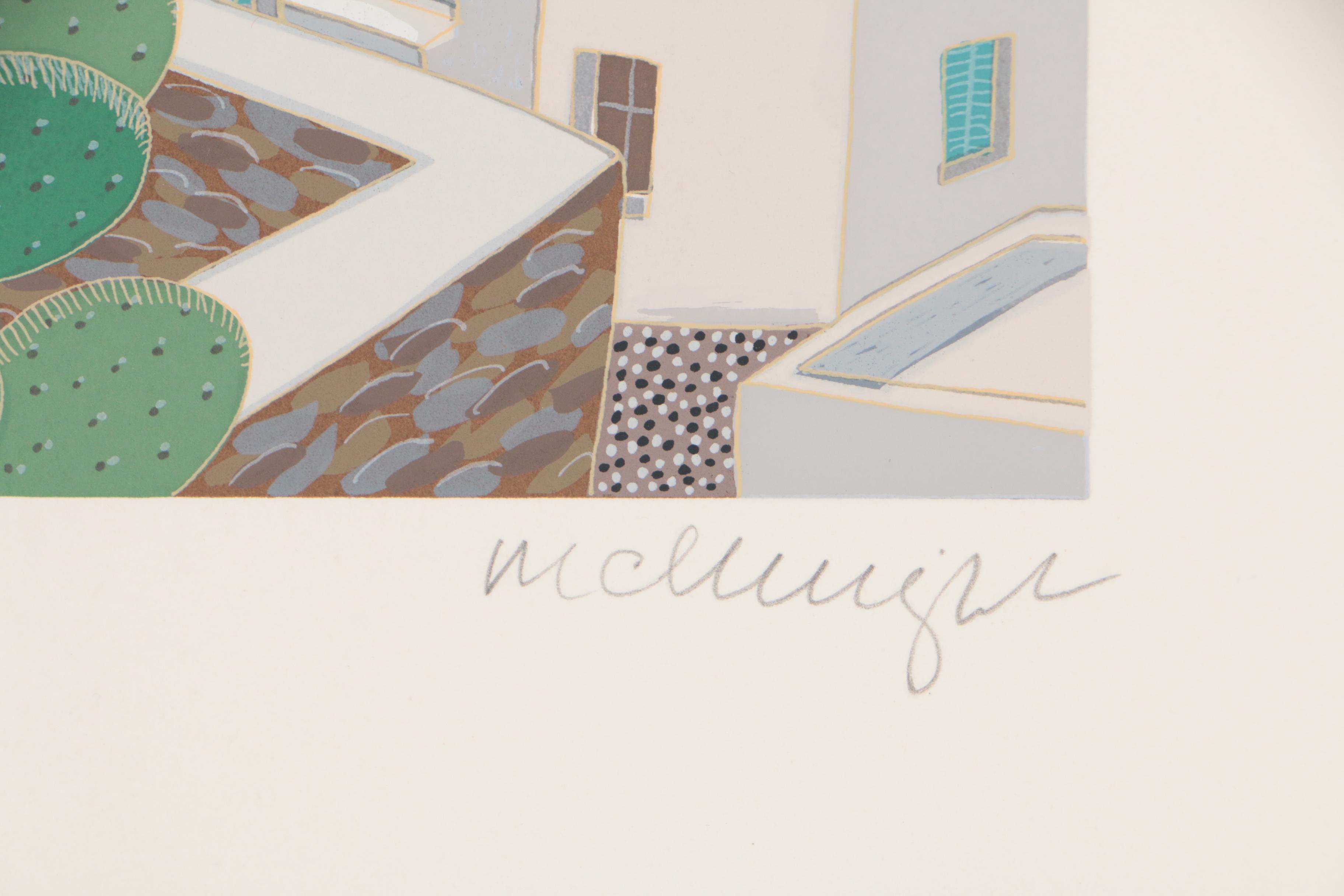 Thomas McKnight Serigraph Portfolio "Mykonos"