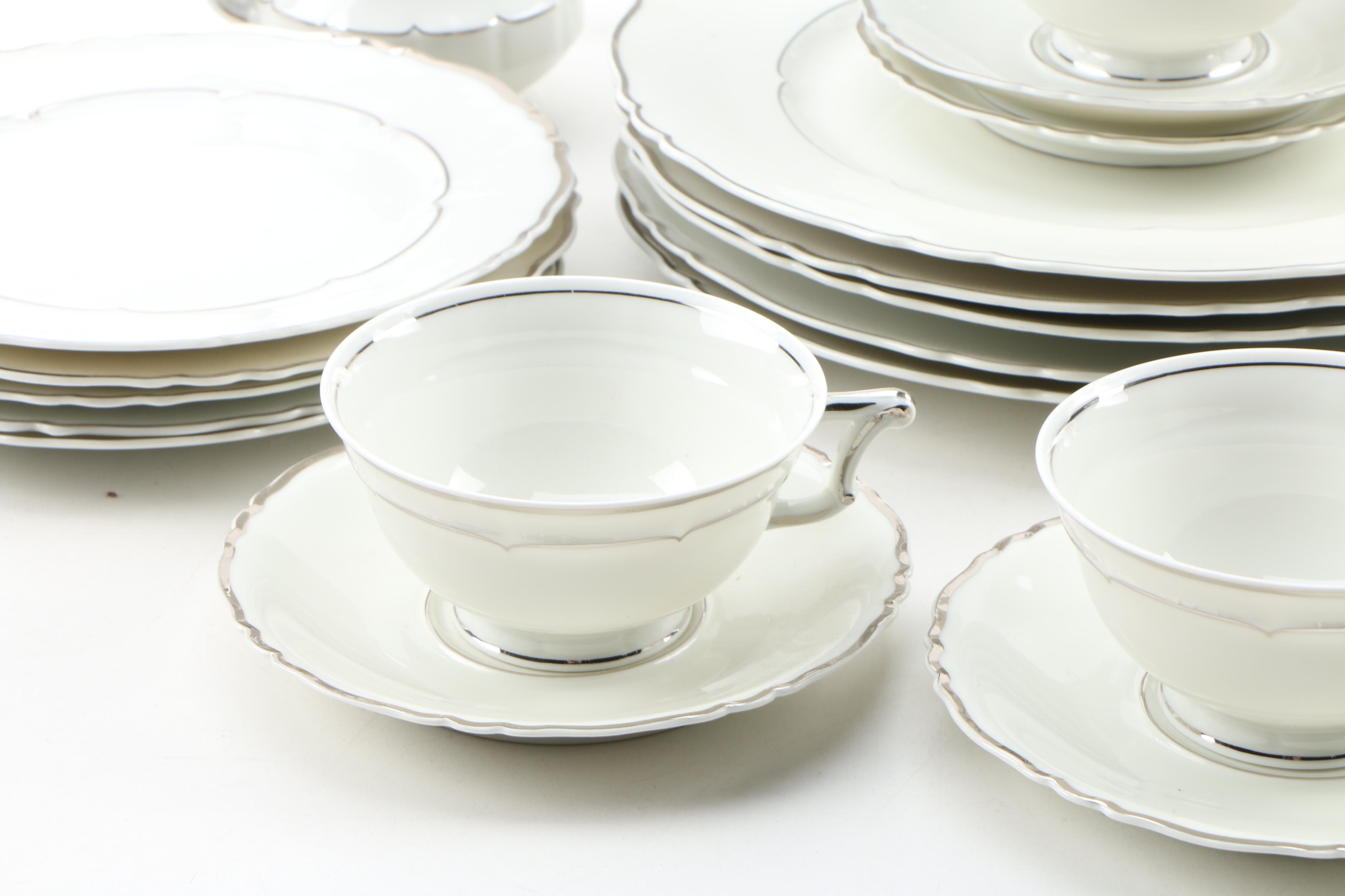 Haviland "Versailles Platinum Trim" China Dinnerware