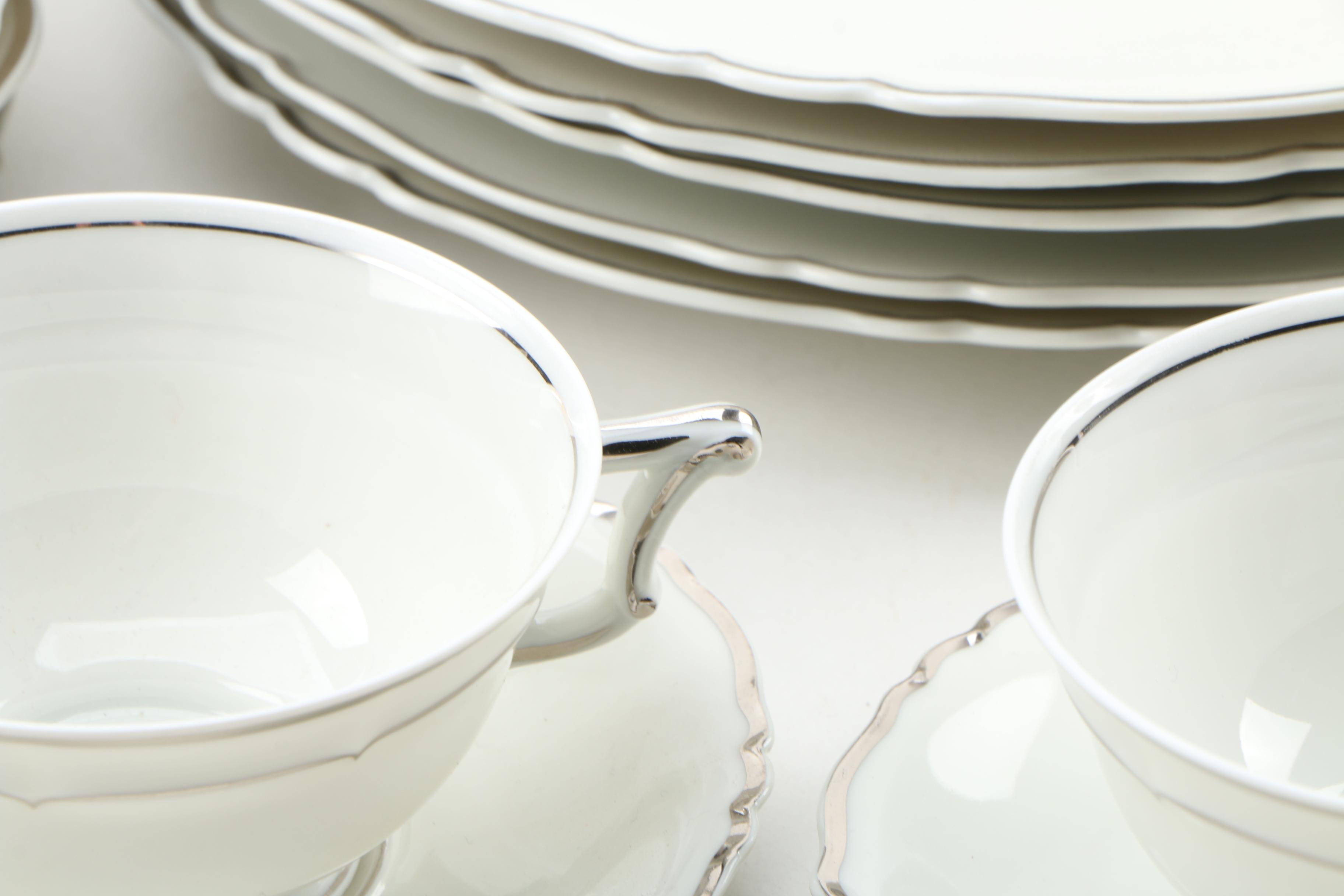 Haviland "Versailles Platinum Trim" China Dinnerware