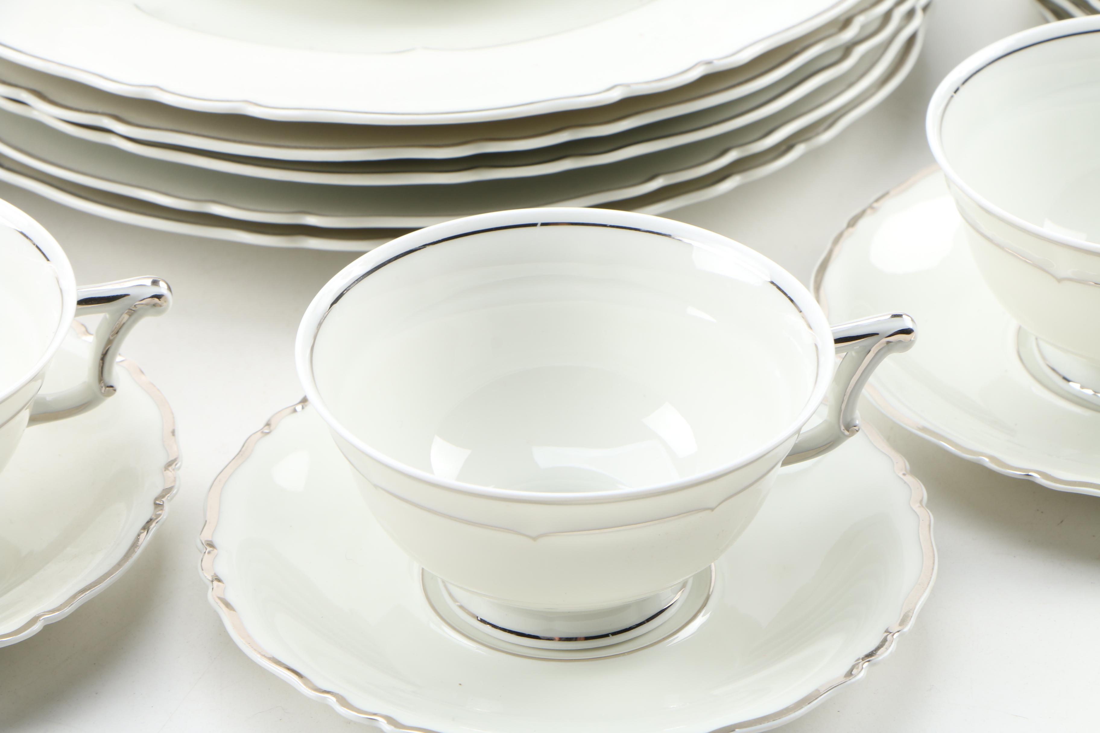 Haviland "Versailles Platinum Trim" China Dinnerware