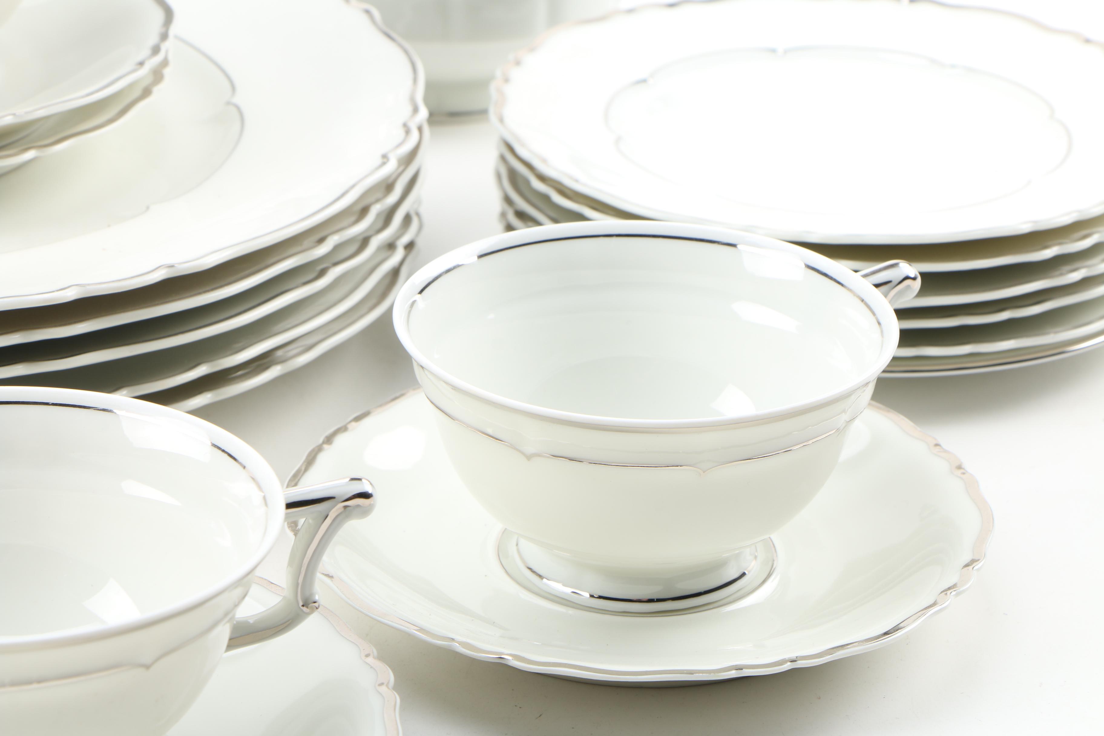 Haviland "Versailles Platinum Trim" China Dinnerware