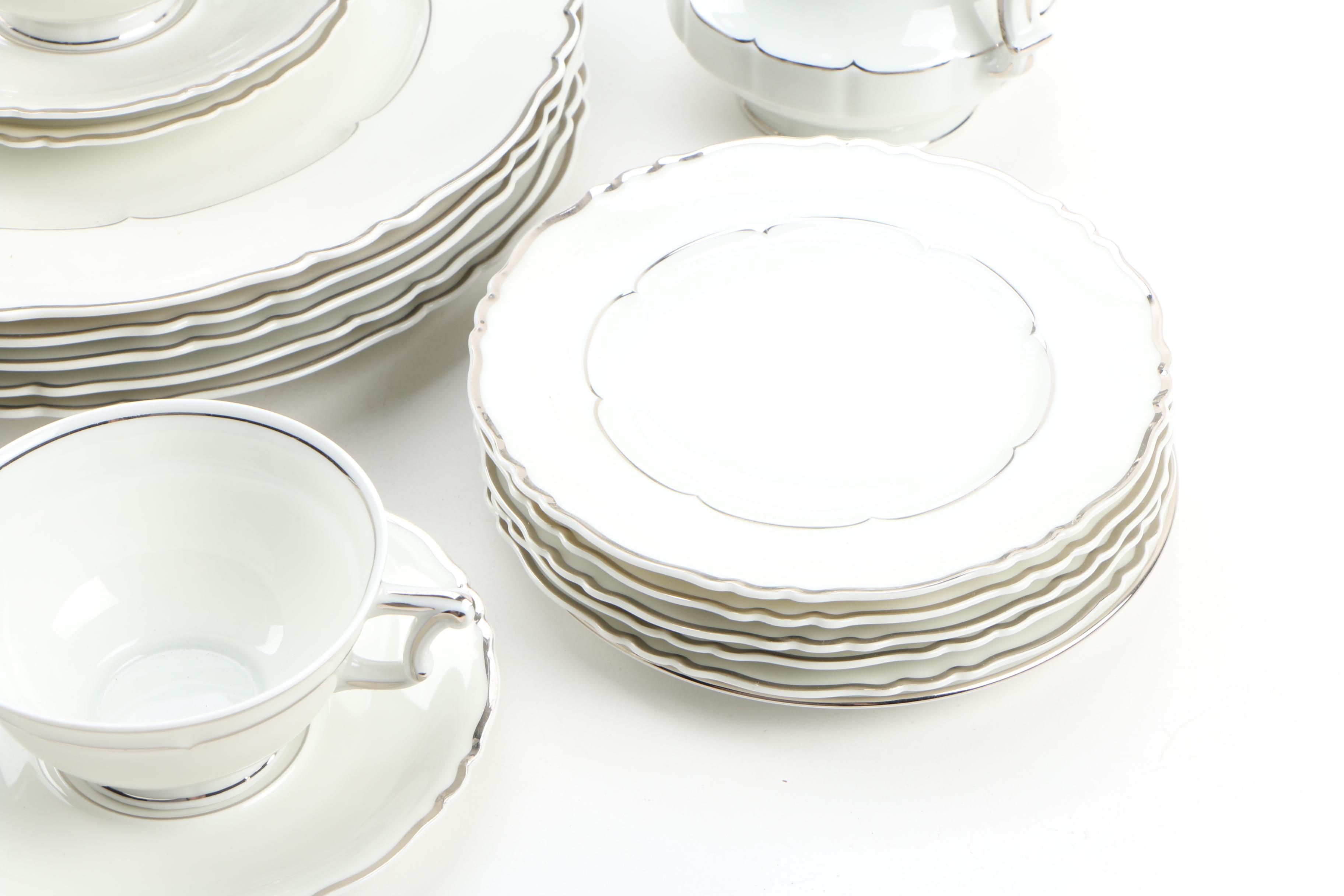 Haviland "Versailles Platinum Trim" China Dinnerware