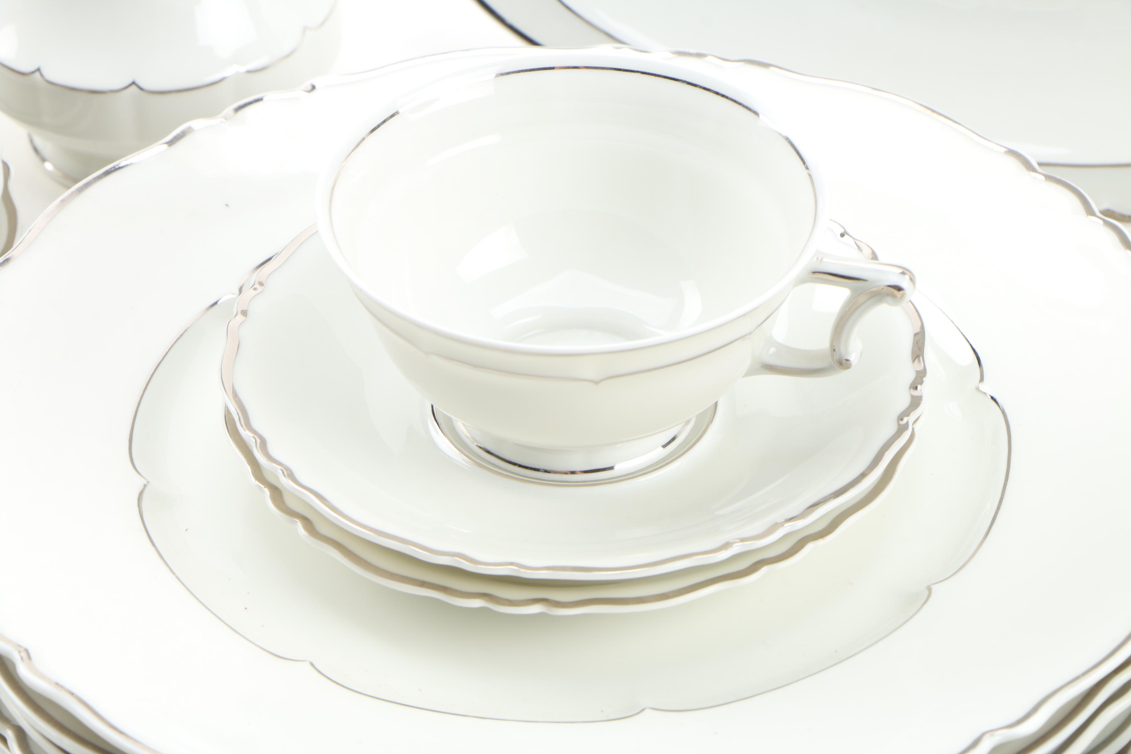Haviland "Versailles Platinum Trim" China Dinnerware