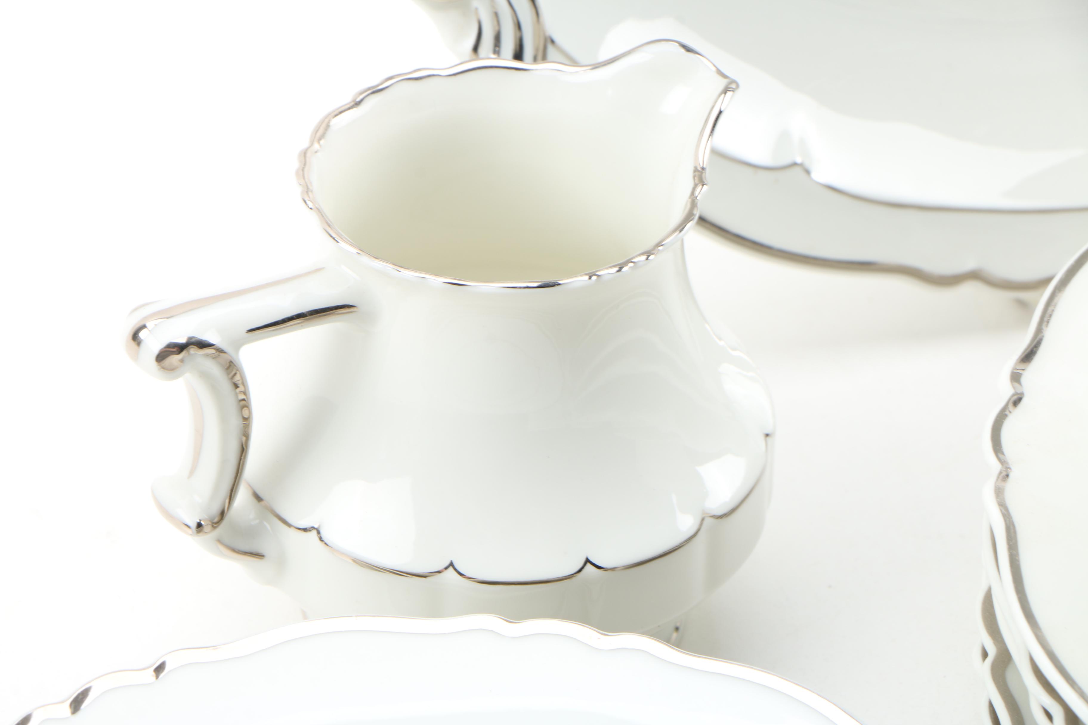 Haviland "Versailles Platinum Trim" China Dinnerware
