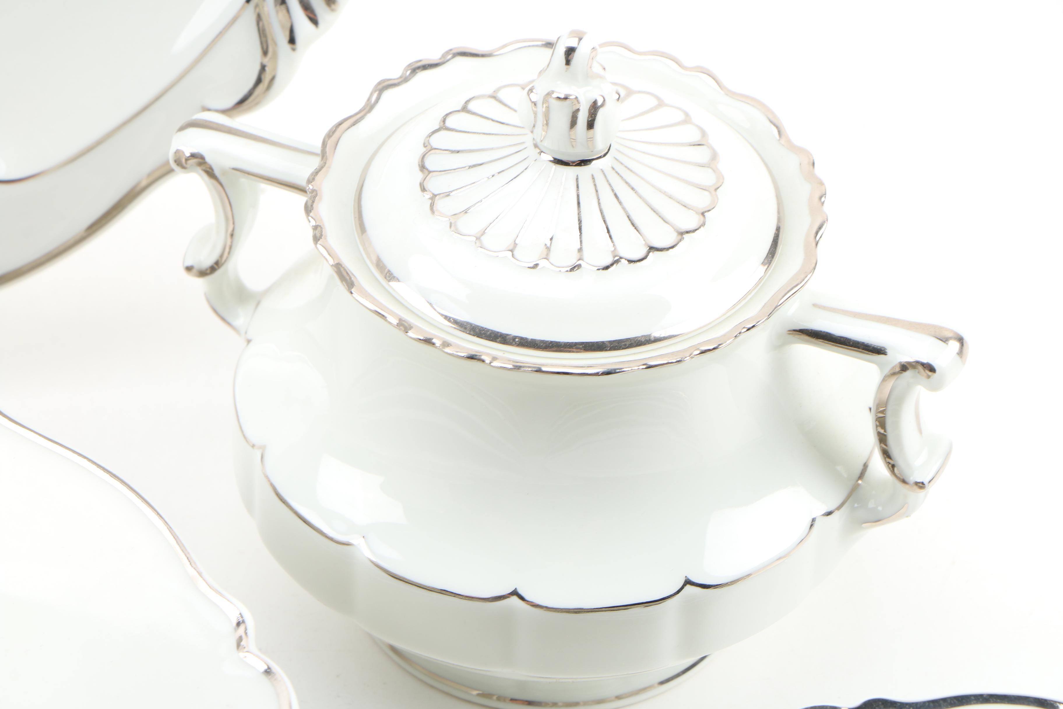 Haviland "Versailles Platinum Trim" China Dinnerware