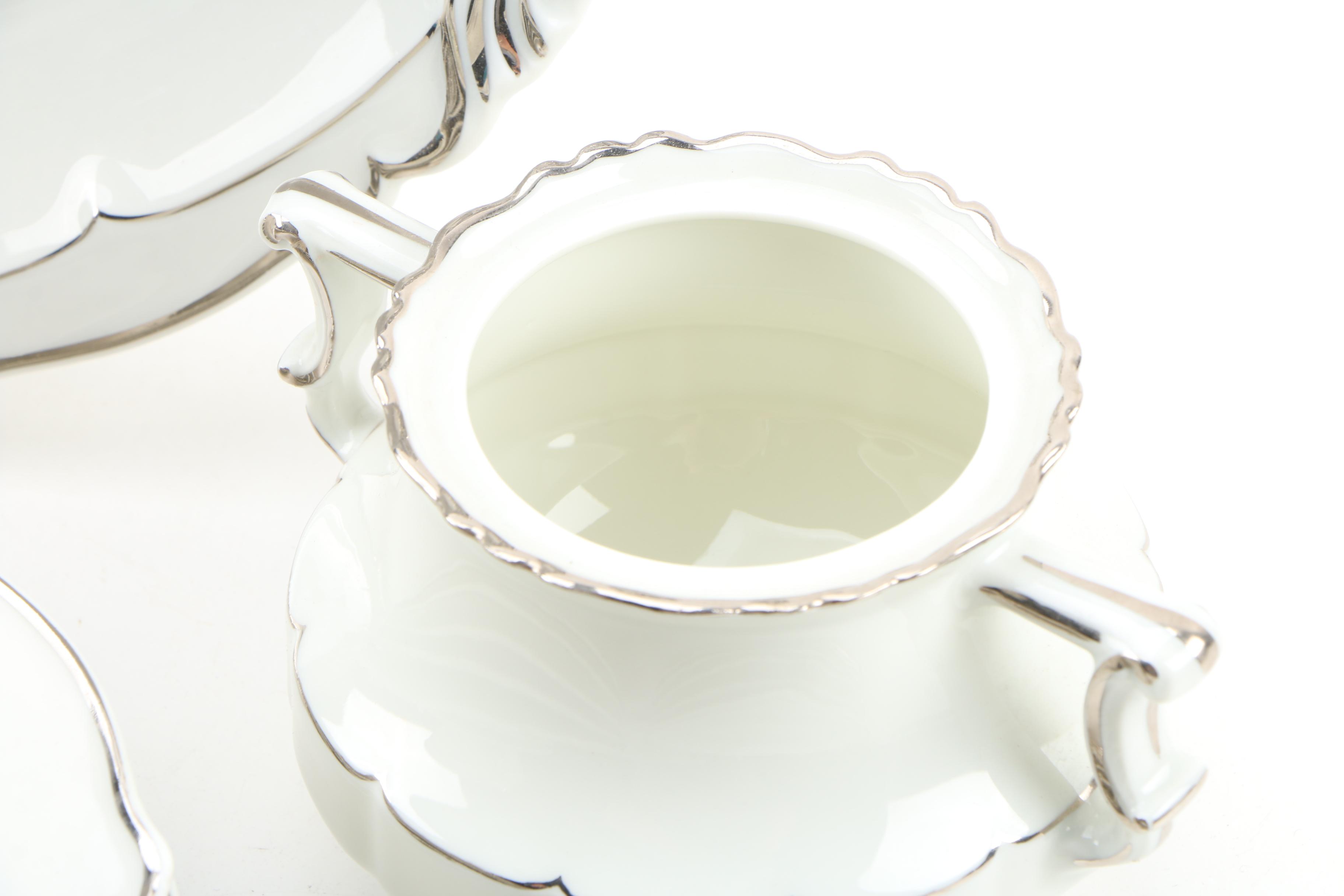 Haviland "Versailles Platinum Trim" China Dinnerware