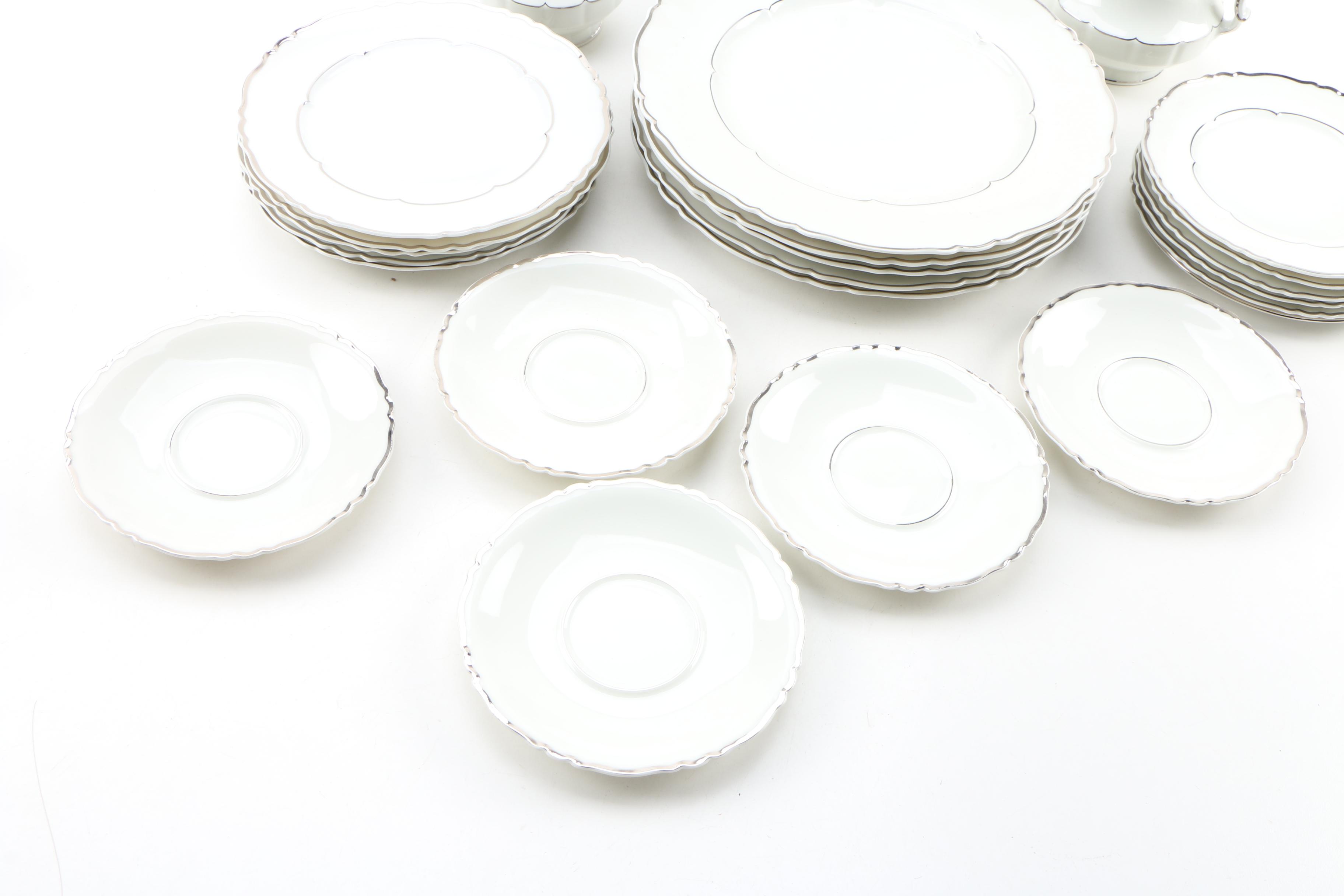 Haviland "Versailles Platinum Trim" China Dinnerware