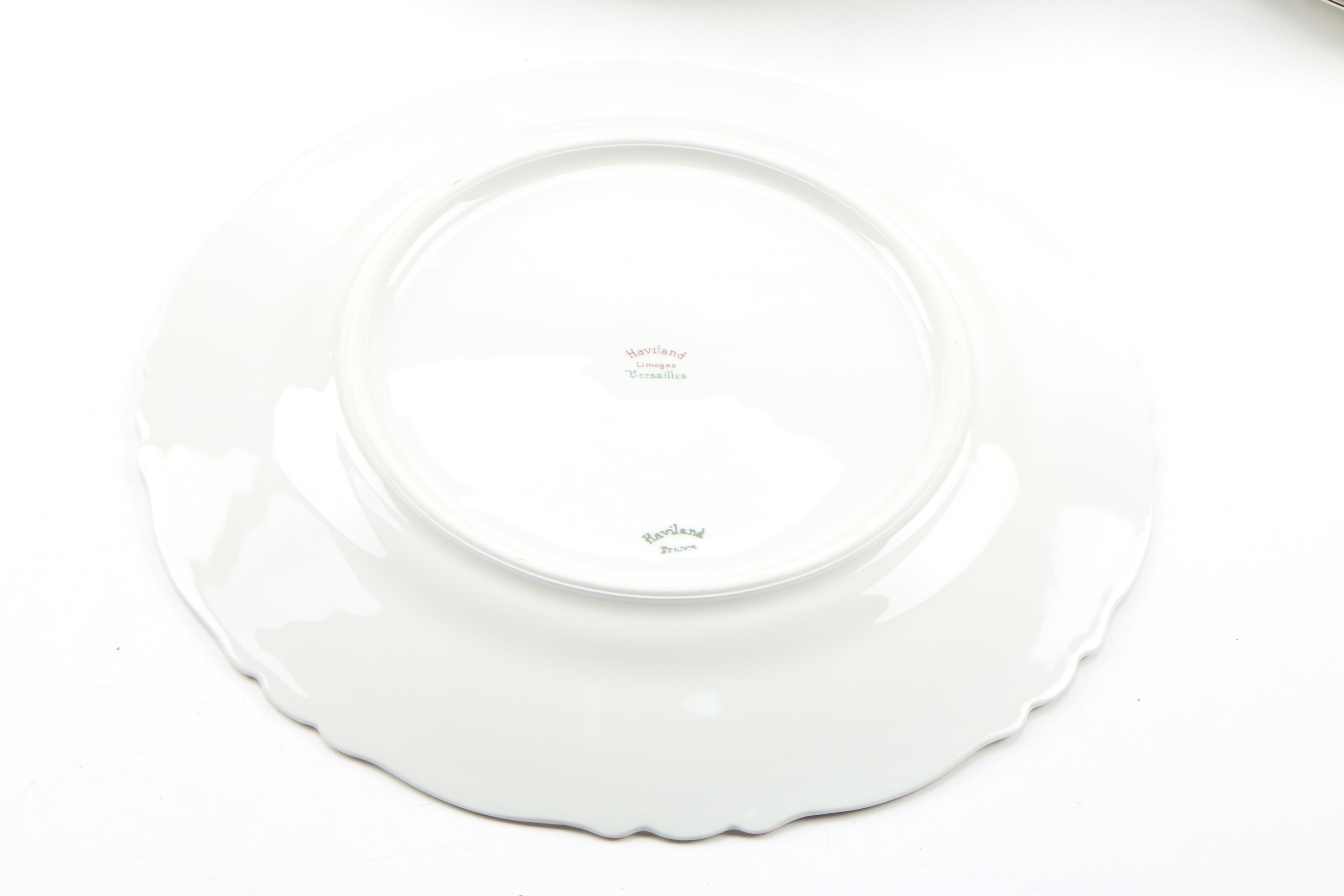 Haviland "Versailles Platinum Trim" China Dinnerware