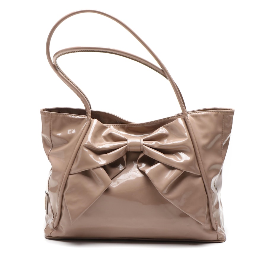 Valentino Garavani Patent Leather Betty Bow Tote Bag