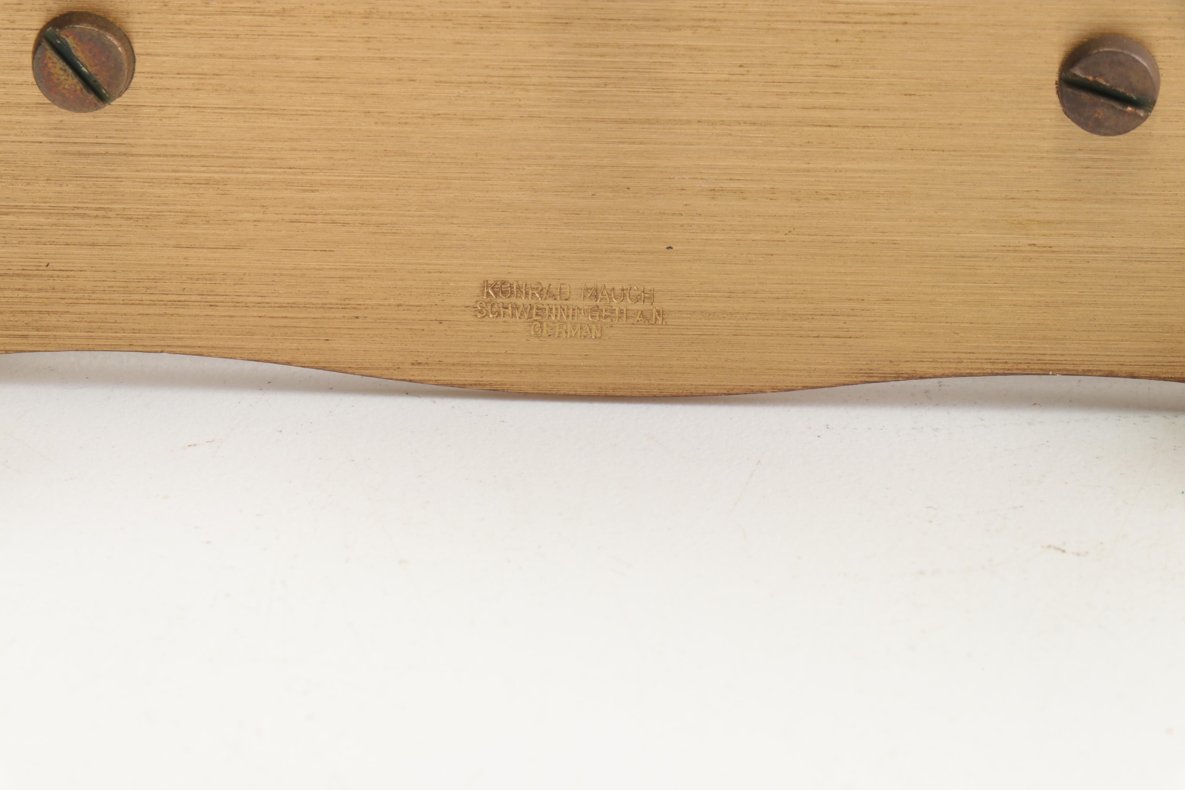 Koma Diana Brass Regulator Clock with Miniature Bulova Clock