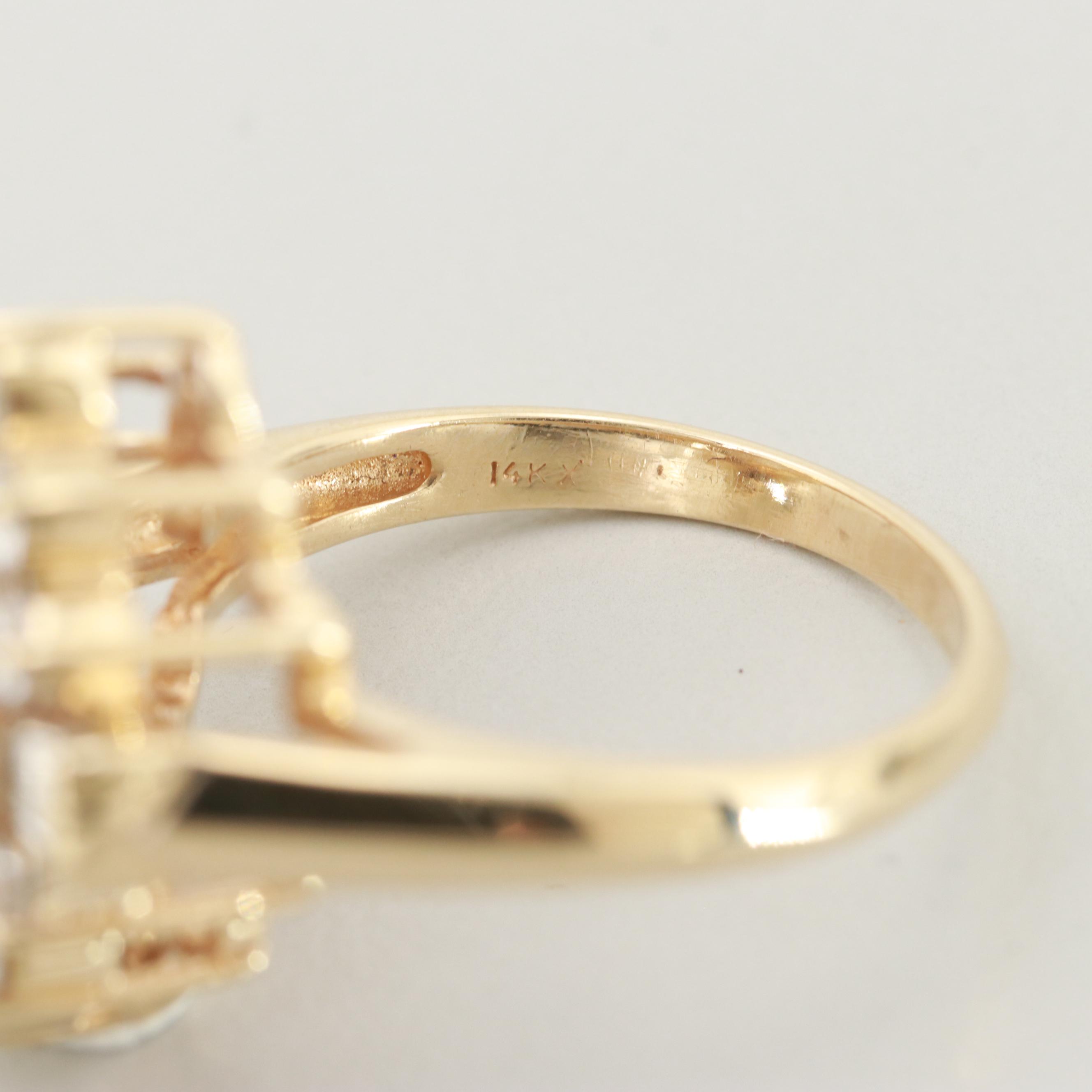 14K Yellow Gold 1.75 CTW Diamond Ring