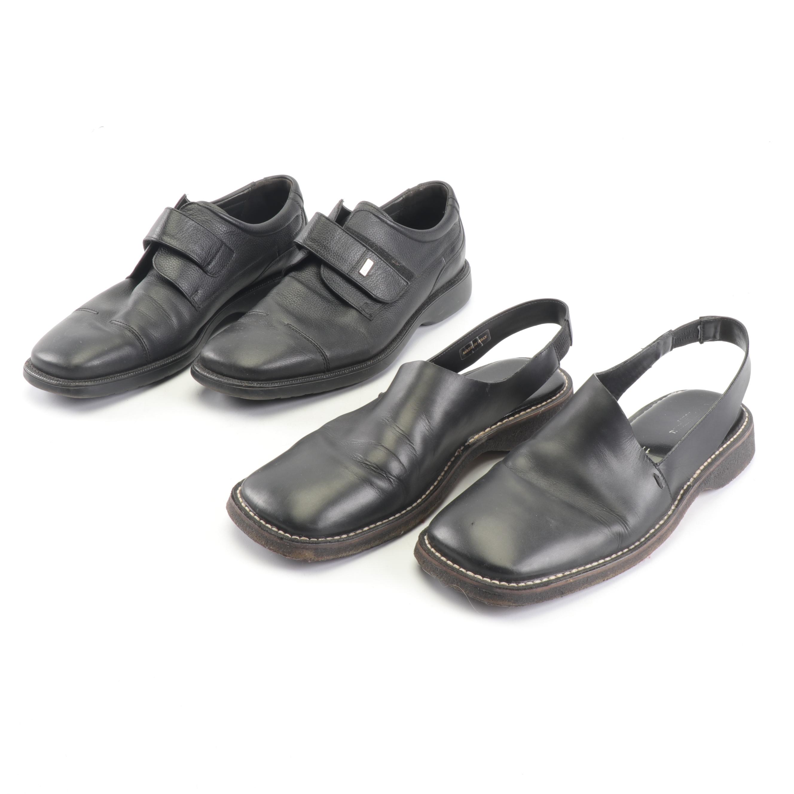 Men's Gallus First Class and Costume National Black Leather Shoes