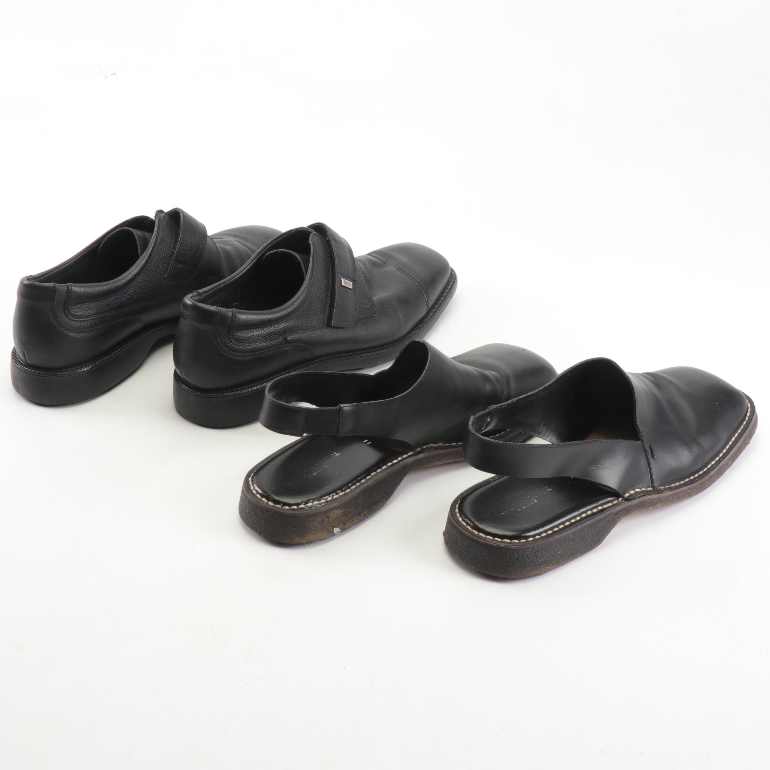 Men's Gallus First Class and Costume National Black Leather Shoes