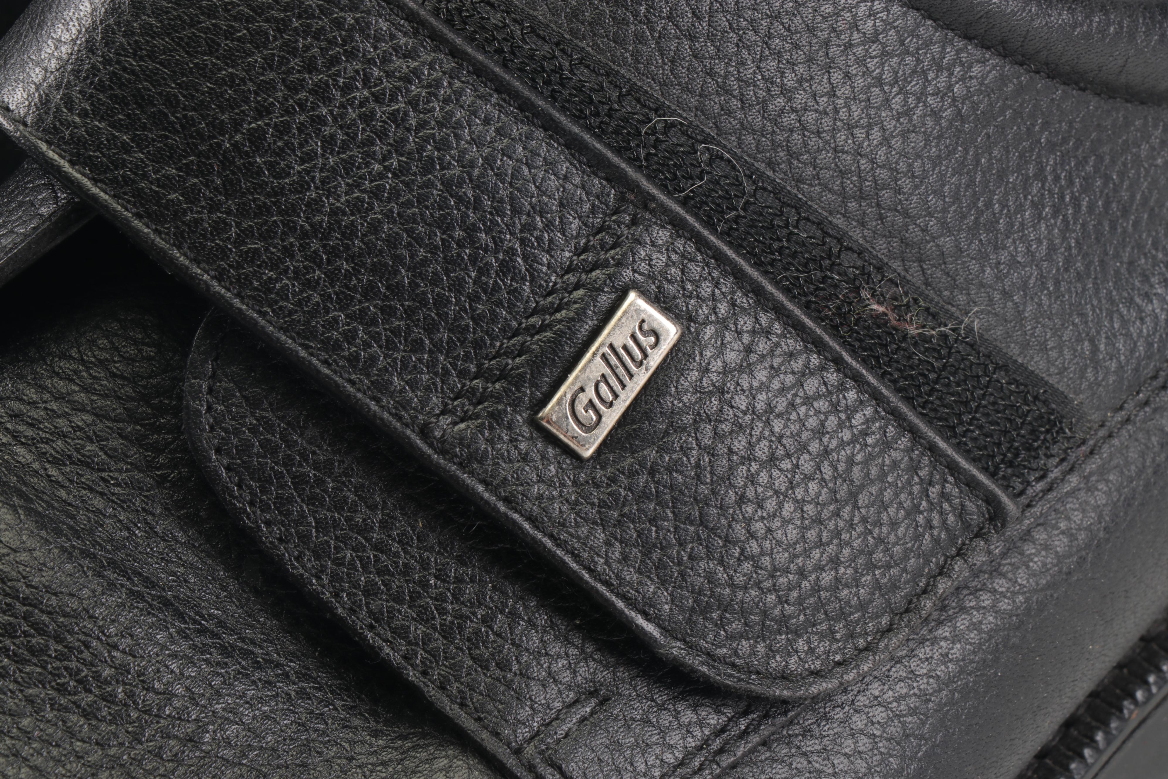 Men's Gallus First Class and Costume National Black Leather Shoes