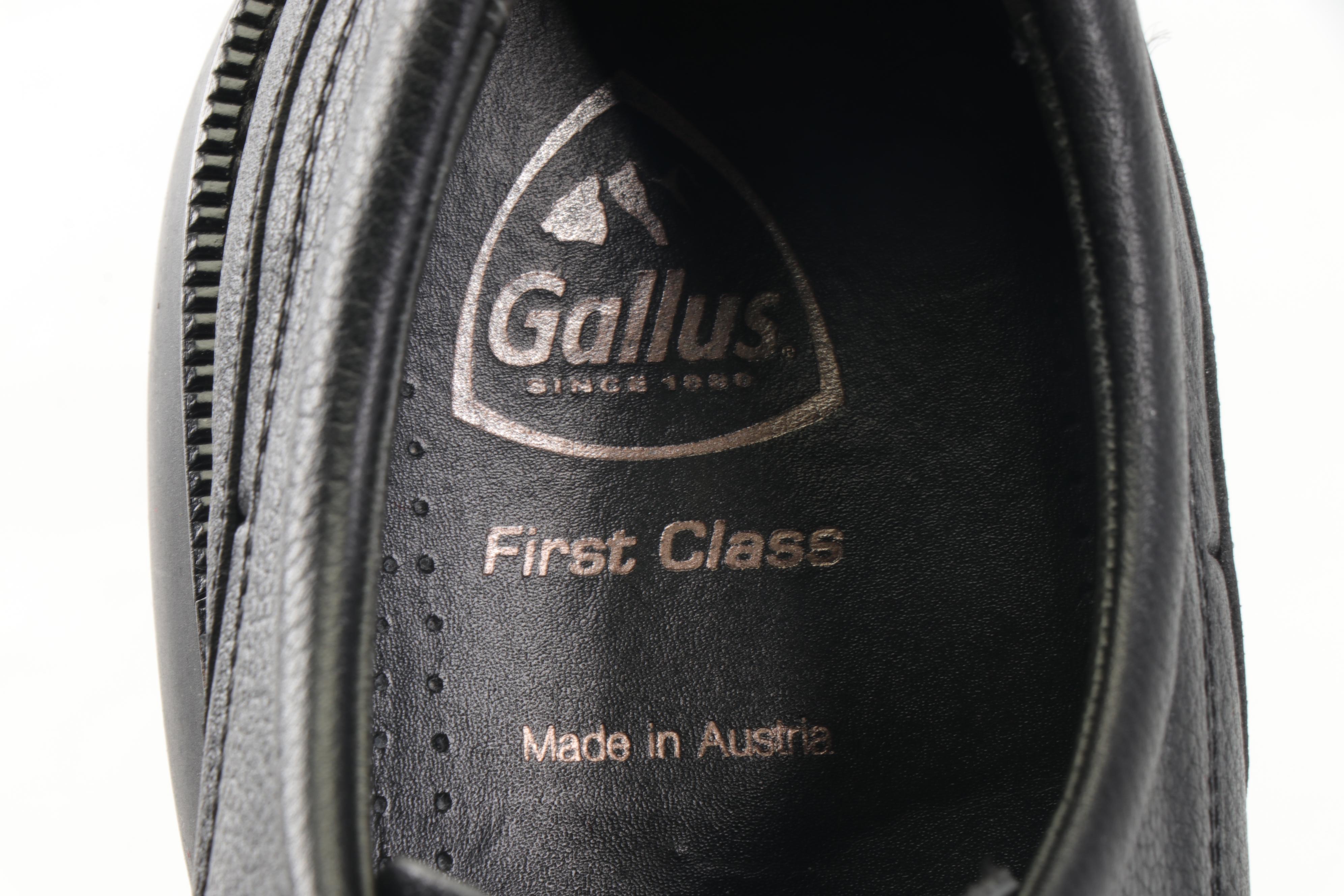 Men's Gallus First Class and Costume National Black Leather Shoes