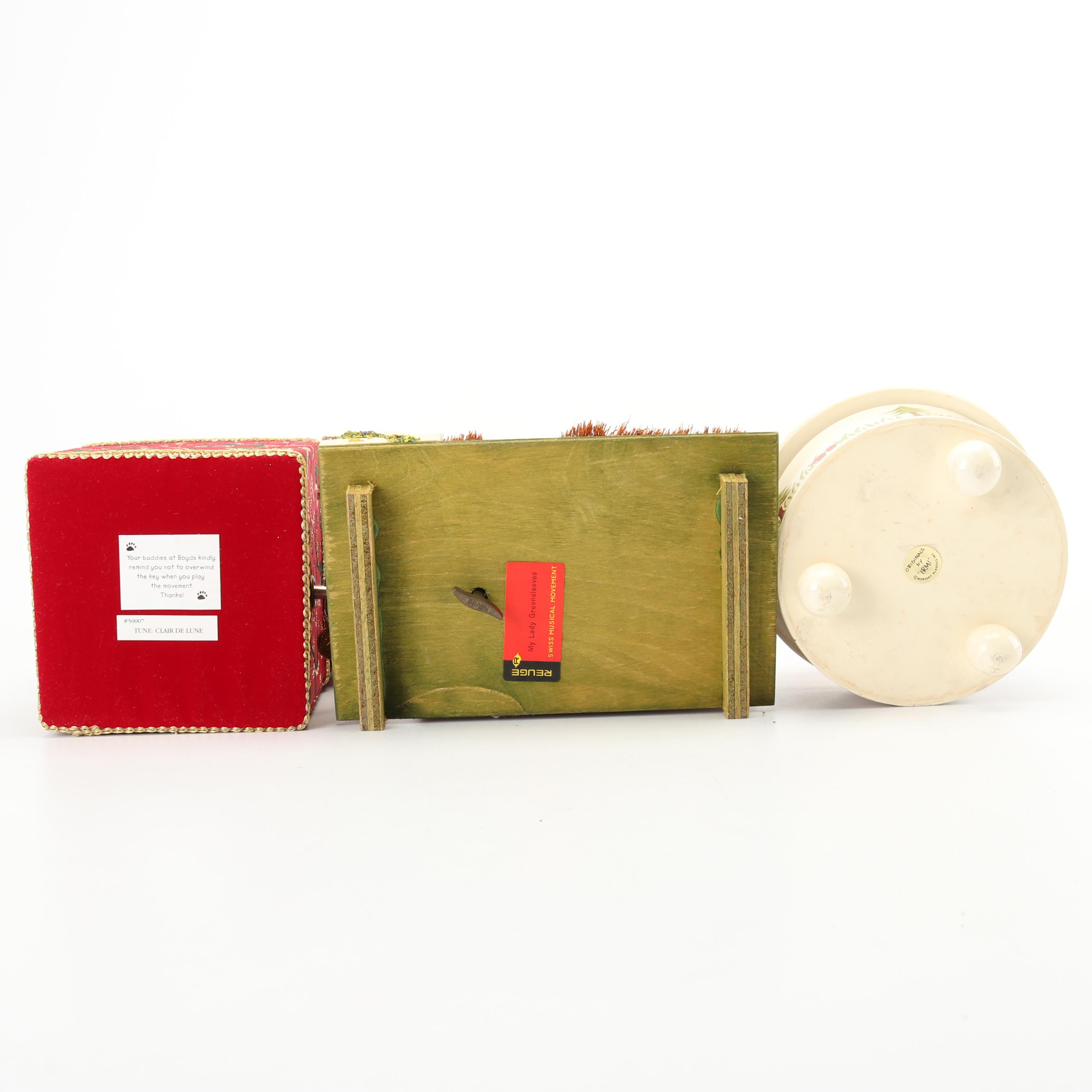 Music Box Assortment Featuring Boyd's and Williraye Studios