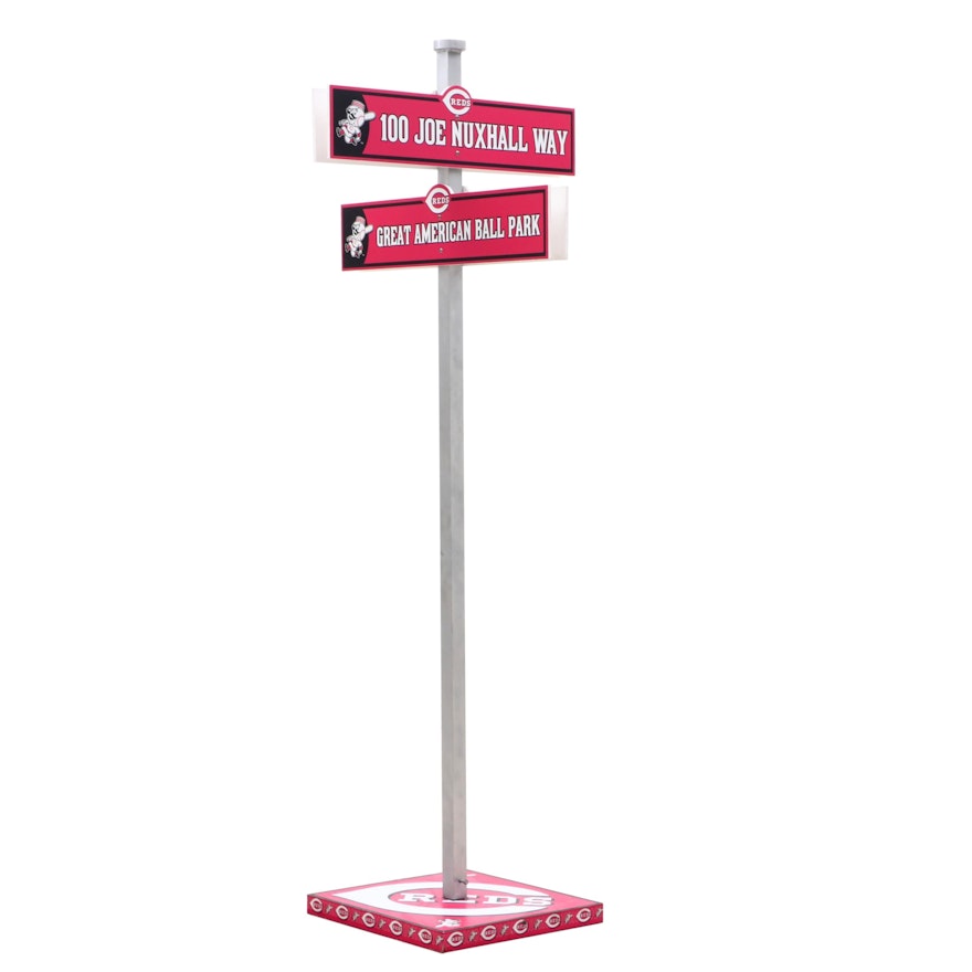 Cincinnati Reds Commemorative Nuxhall and Great American Ball Park Street Sign