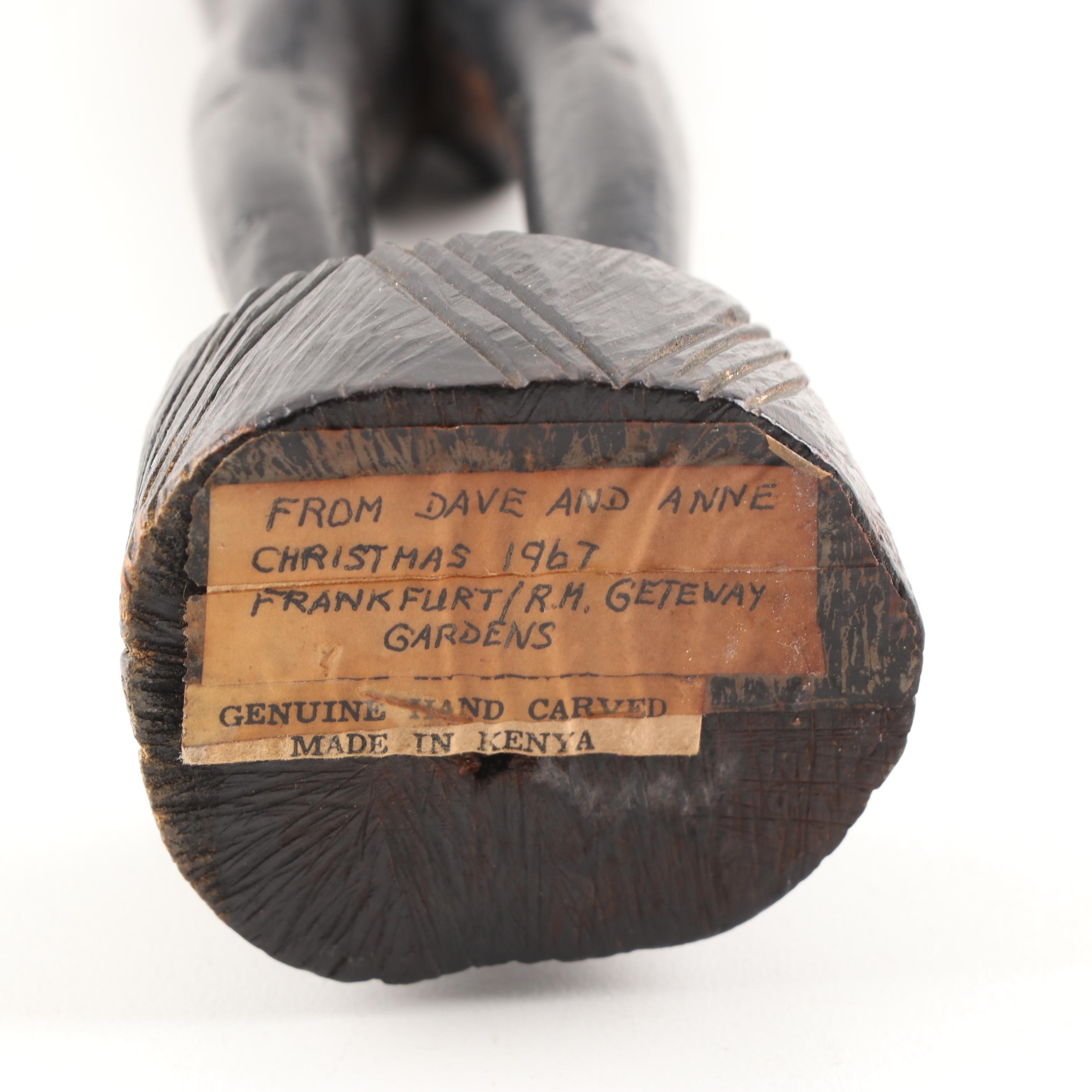 Kenyan Carving of a Woman