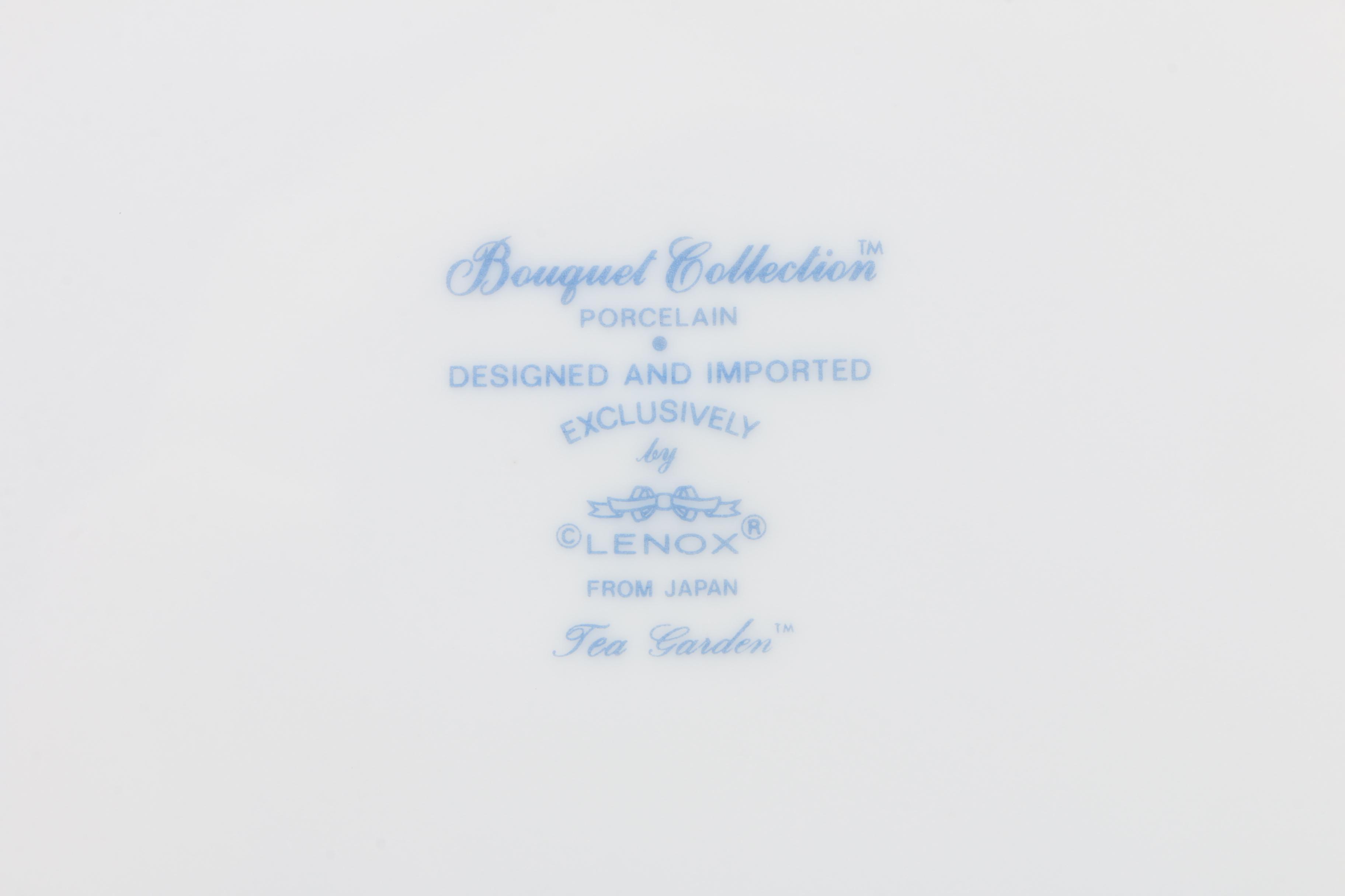 Lenox "Tea Garden" Porcelain Dinnerware, 1983 - 1985