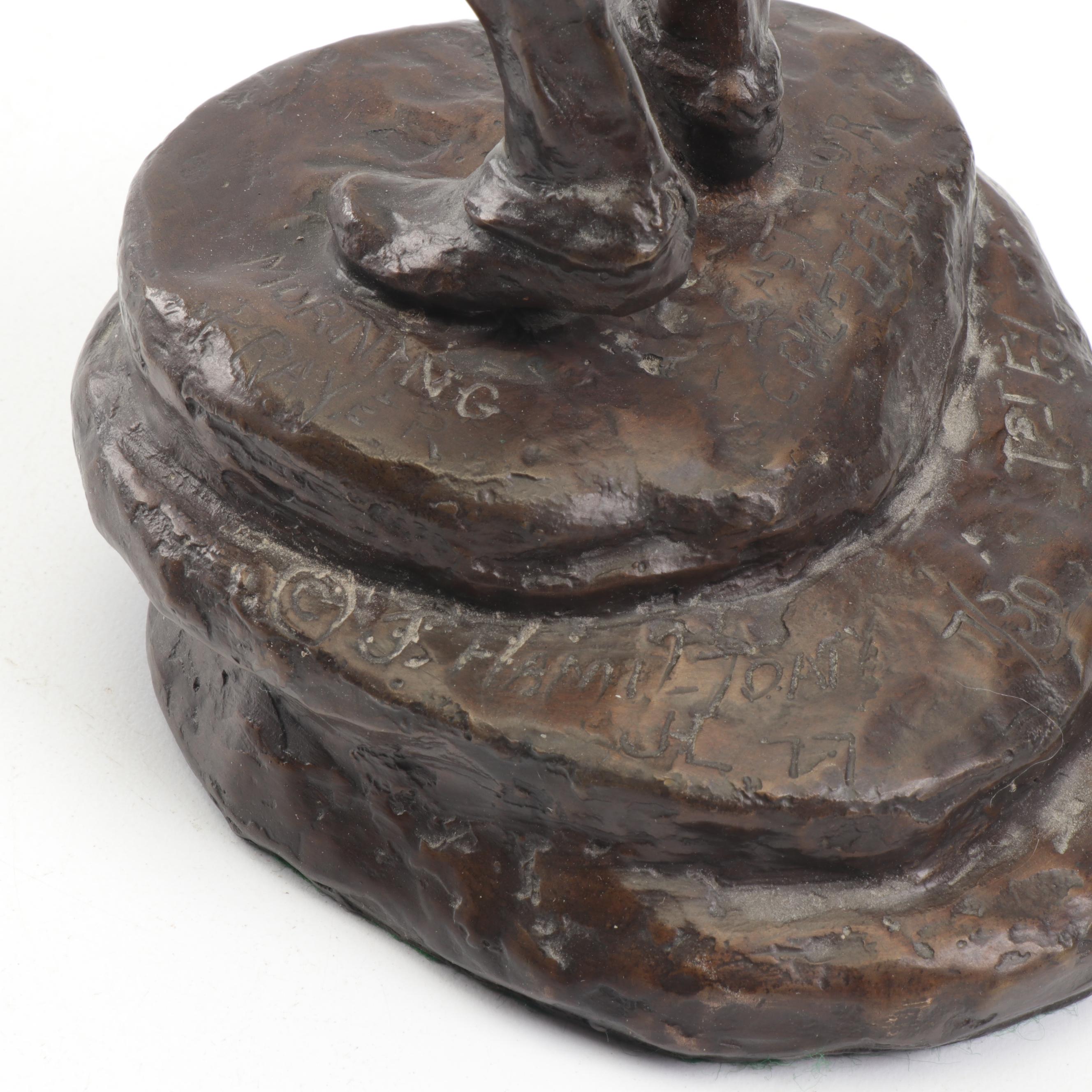 Jim Hamilton Bronze Sculpture "Morning Prayer"