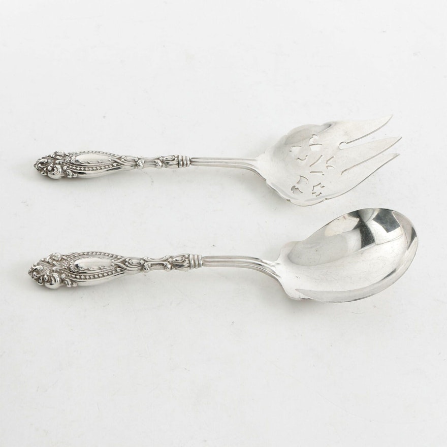 Sterling Silver and Silver Plated Salad Servers