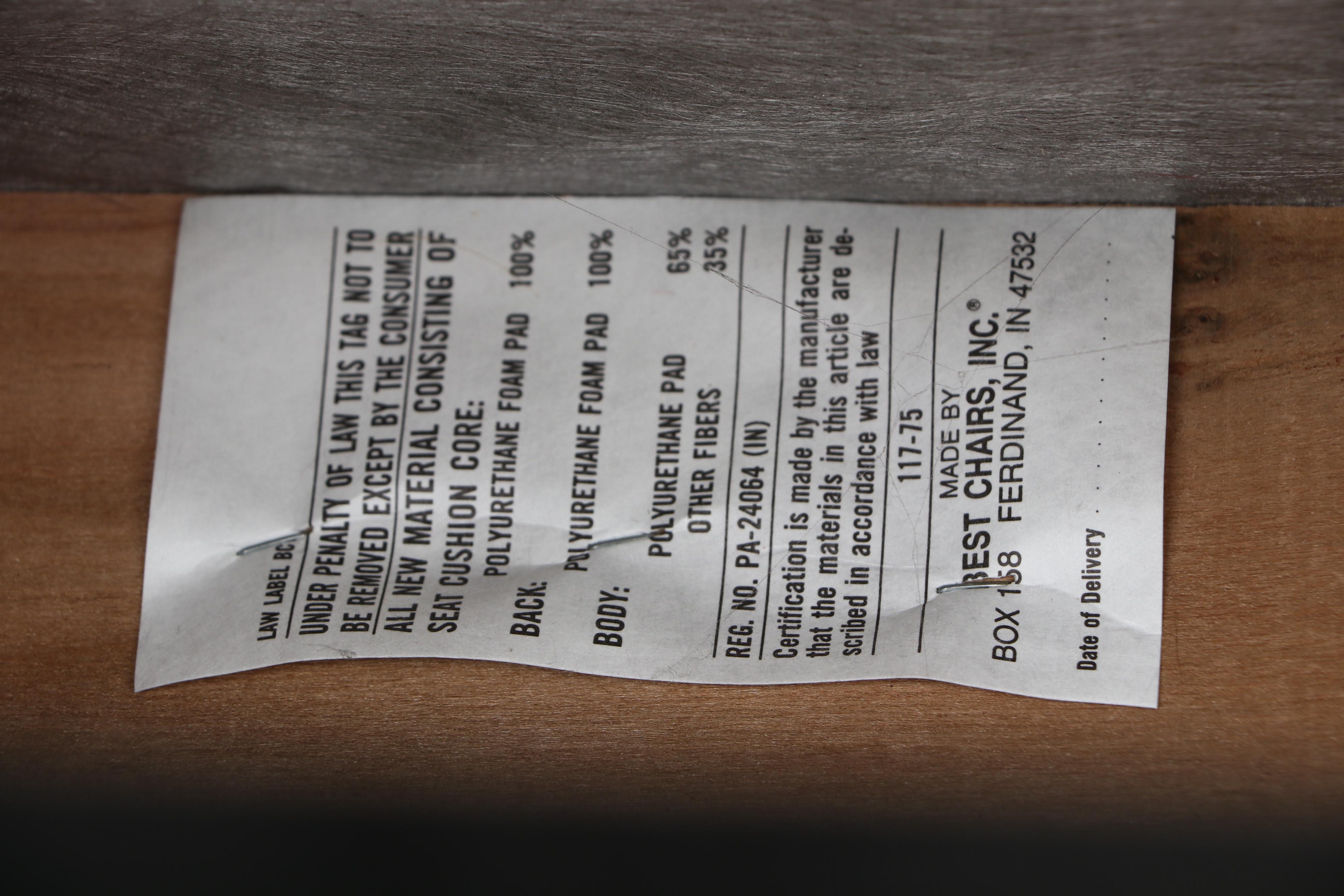 Leggett and Platt Swivel Rocker "Apple" Arm Chair with Gliding Ottoman