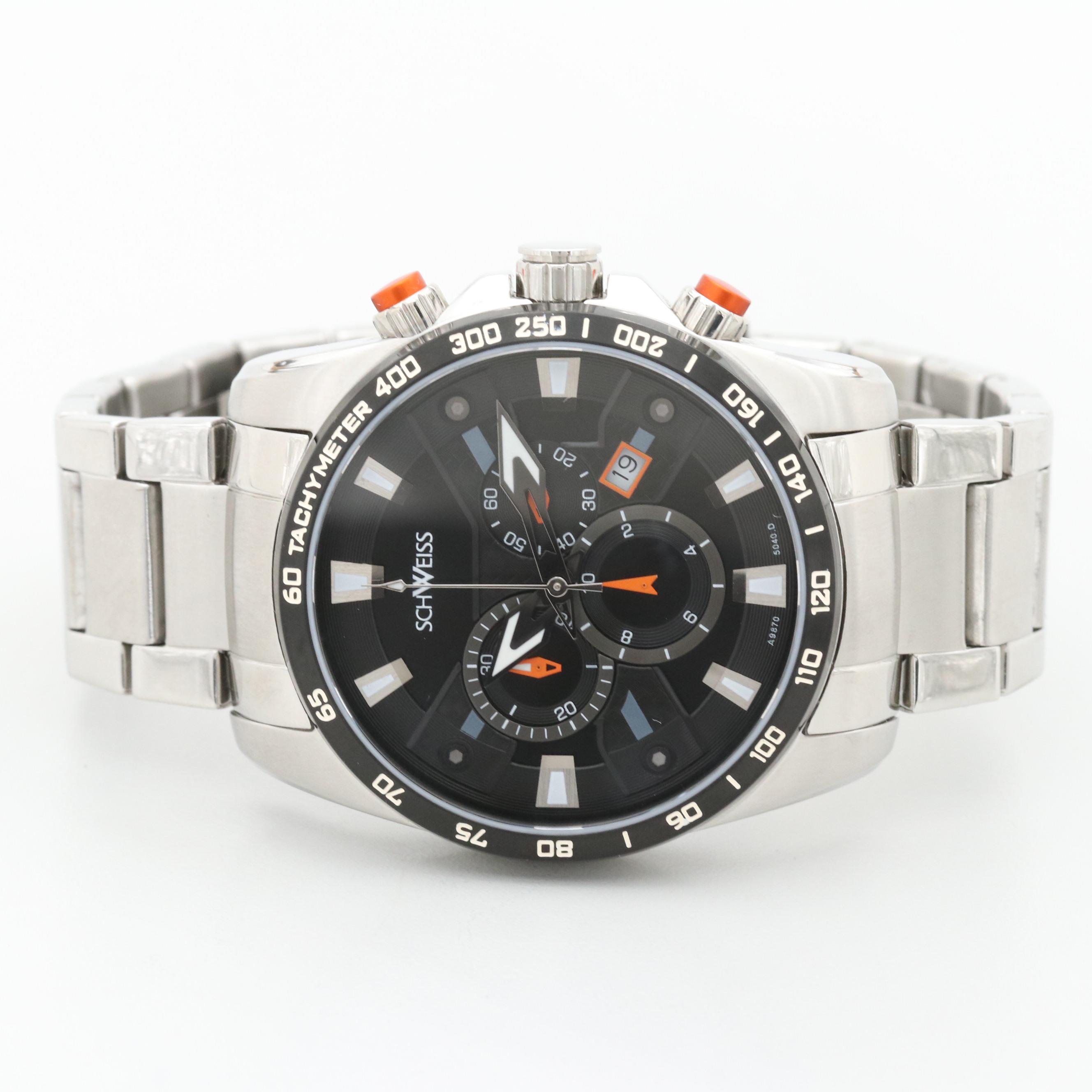 Schweiss Stainless Steel Quartz Chronograph Watch